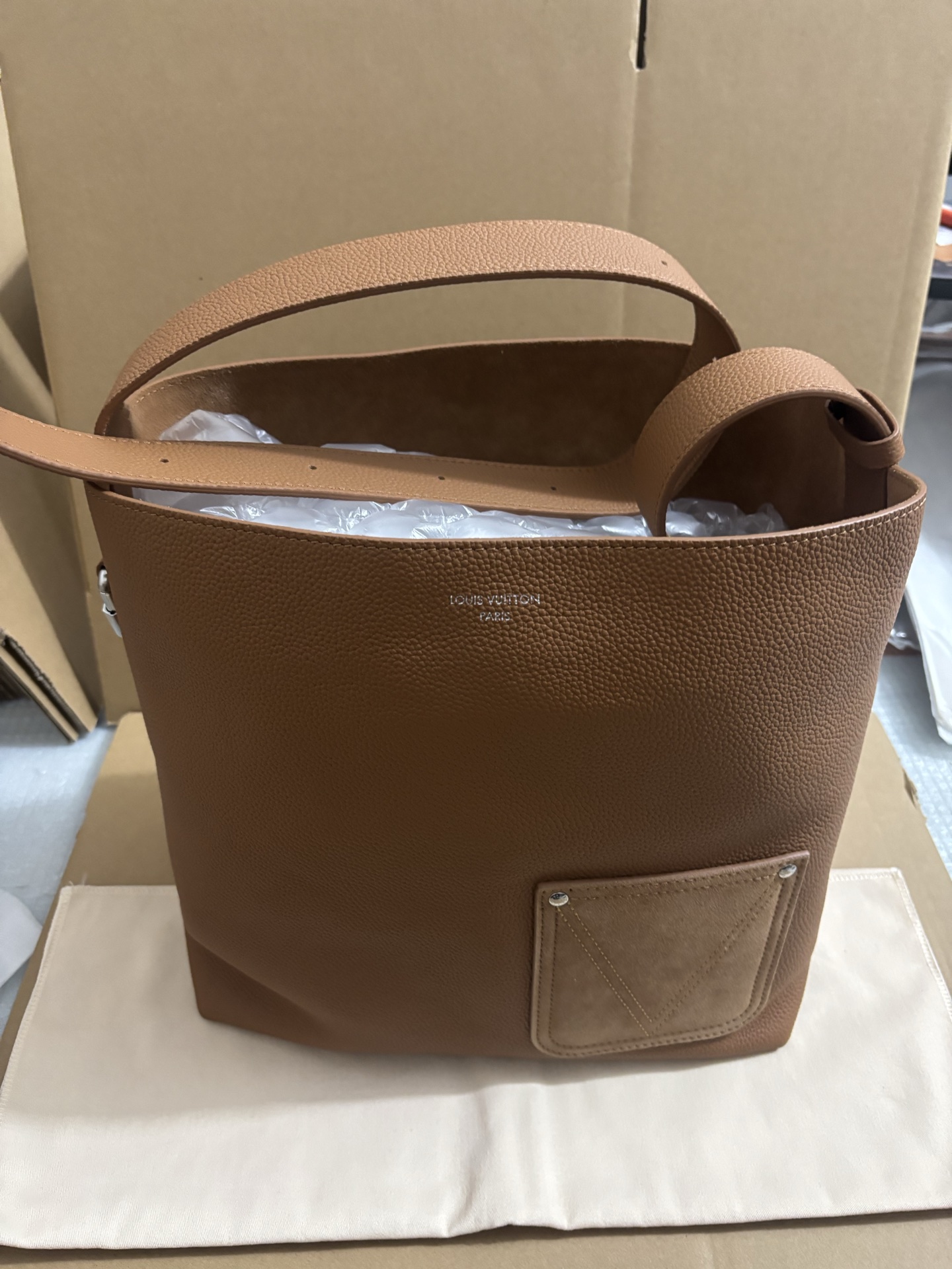 Louis Vuitton Three-Tone Verso Hobo Handbag