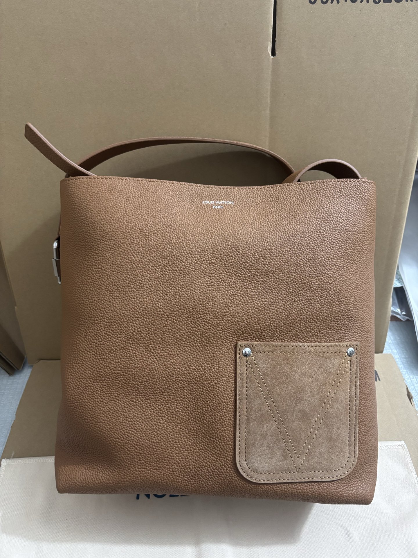 Louis Vuitton Three-Tone Verso Hobo Handbag