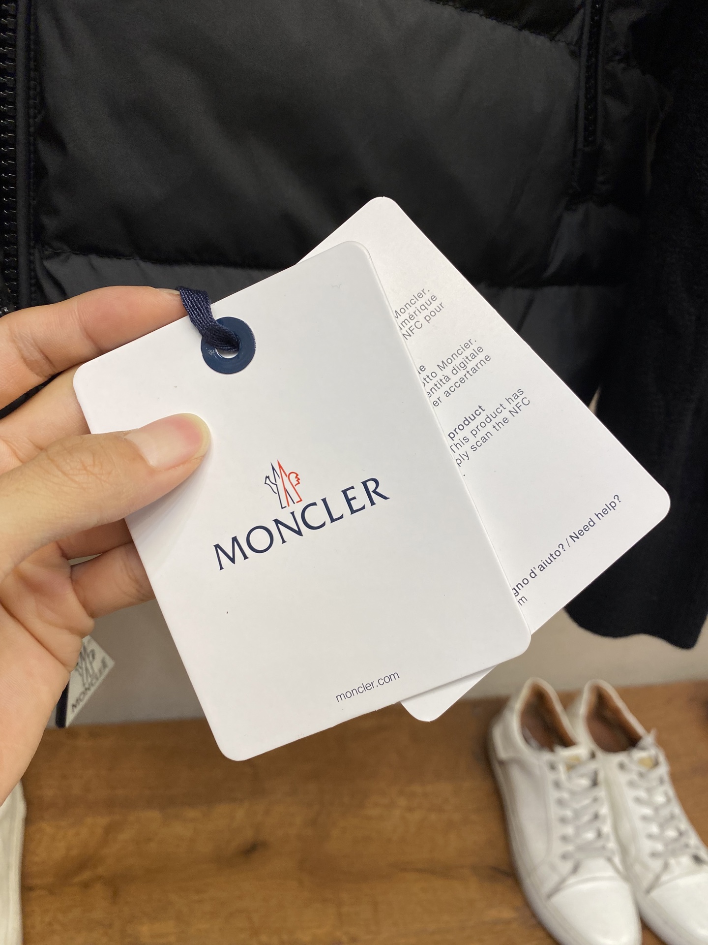 Moncler  Striped Panel Padded Wool-Knitted Down Coat (Couple Set)