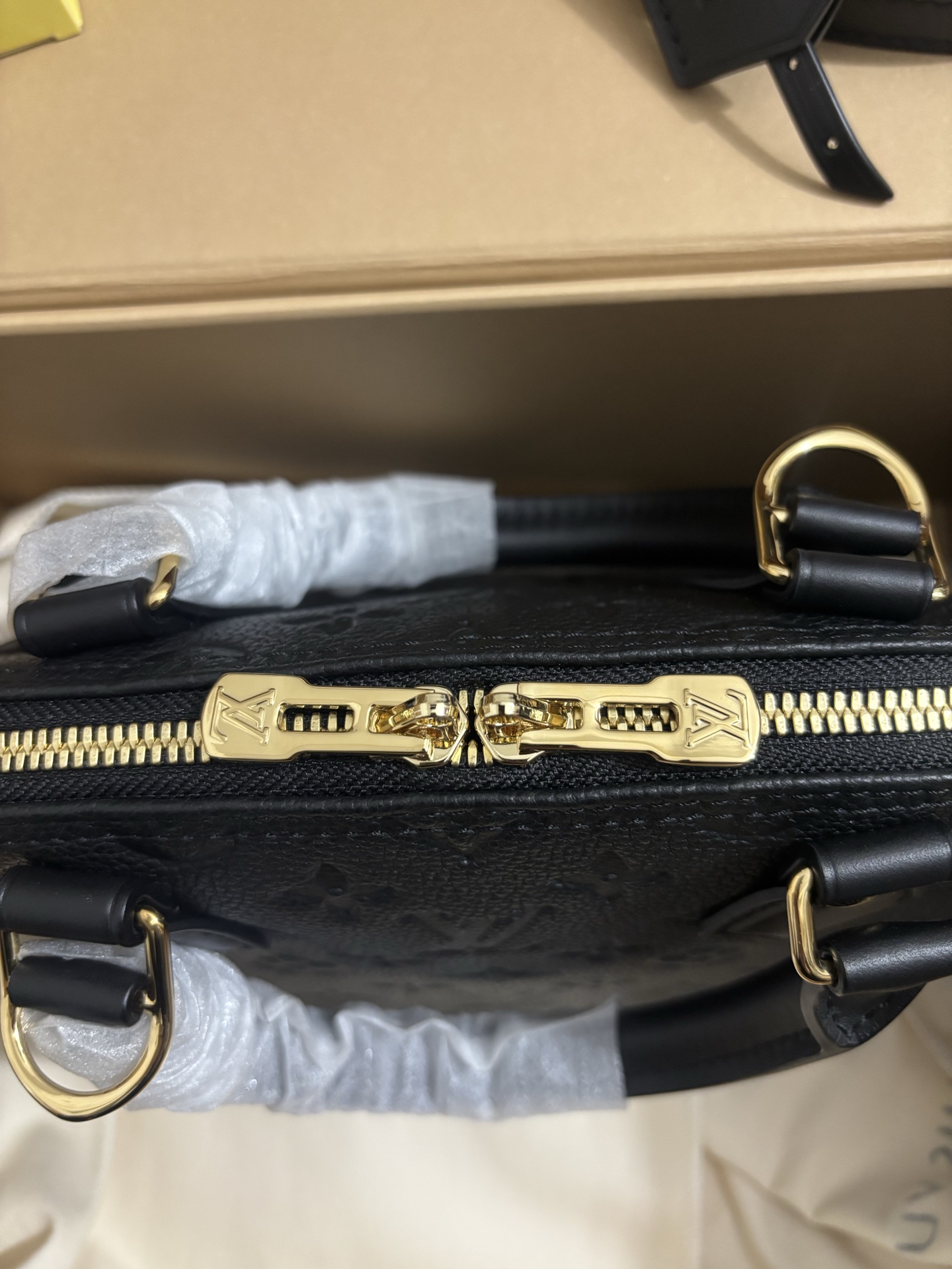 Louis Vuitton All Leather Alma BB Handbag