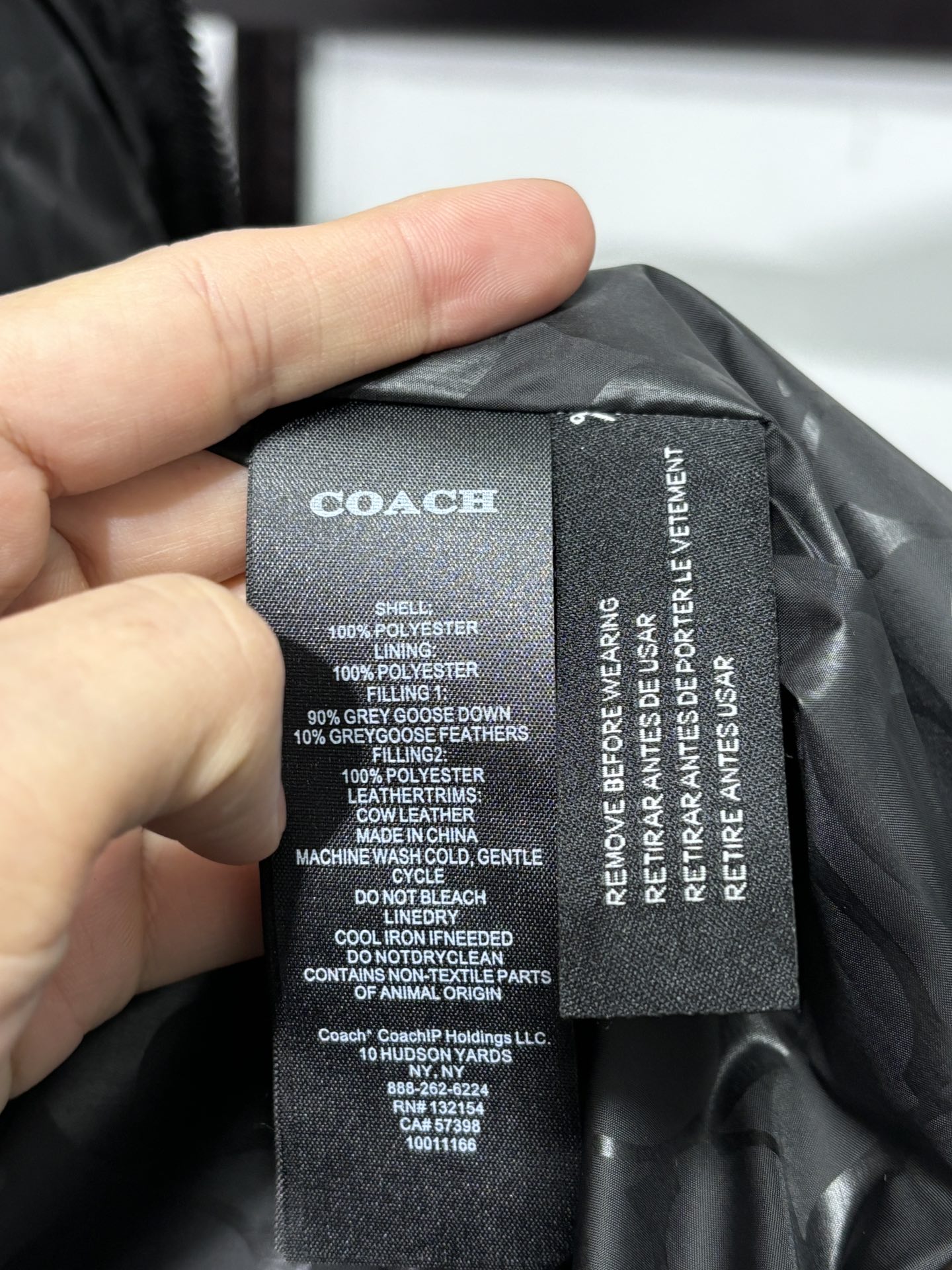 Coach down jacket​