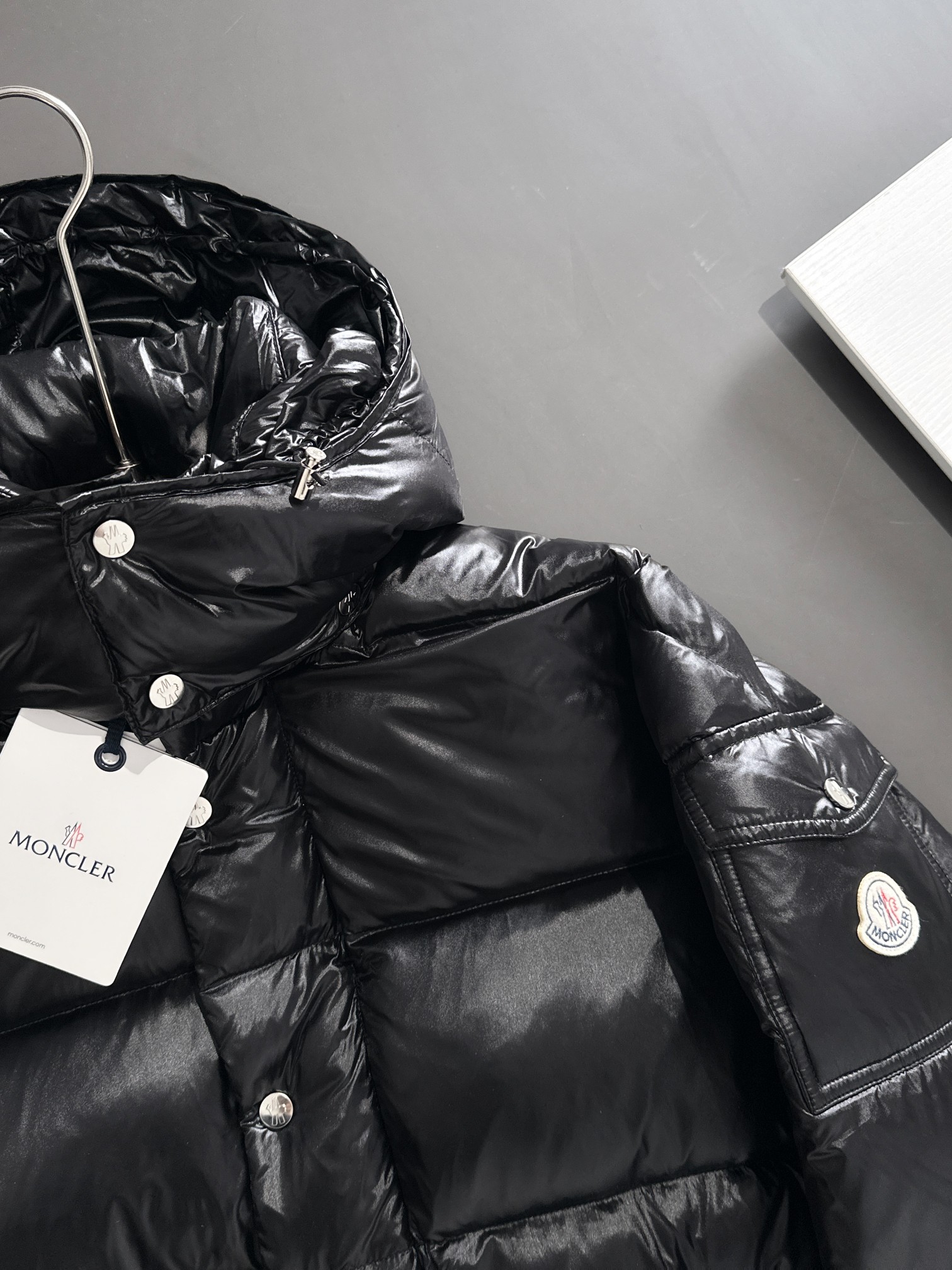 𝗠𝗼𝗻𝗰𝗲𝗿 Shiny Long Maya Classic Celebrity同款 Down Coat