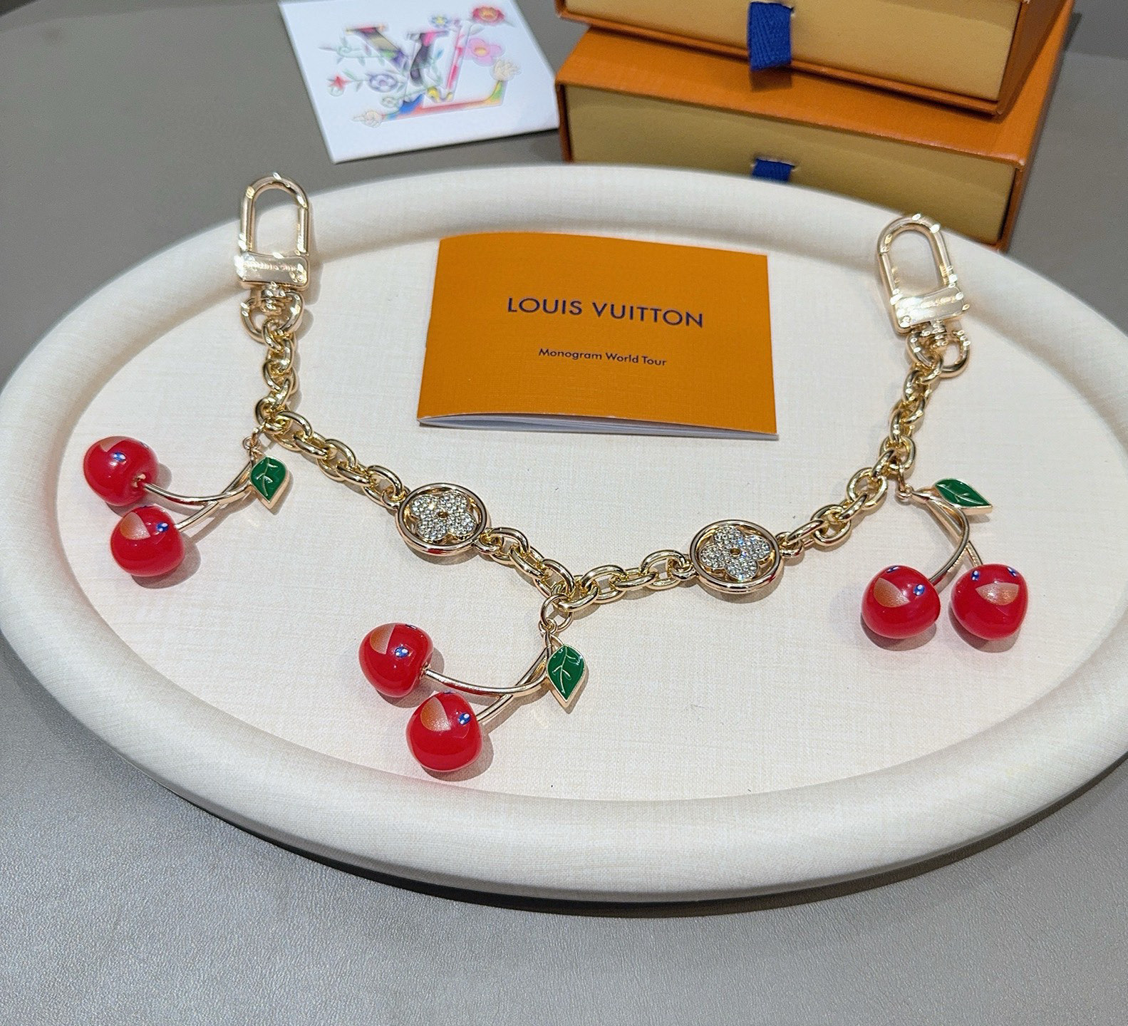 Louis Vuitton   Cherry Keychain