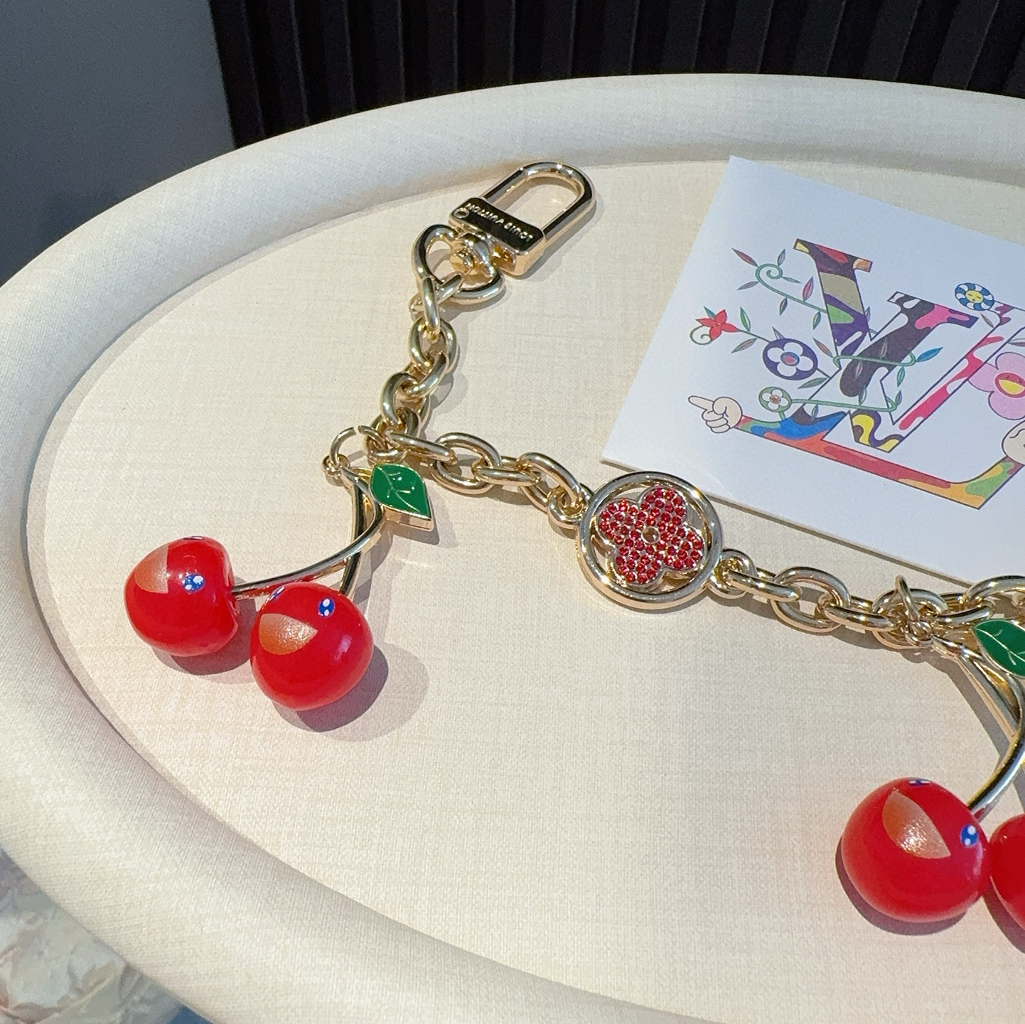 Louis Vuitton   Cherry Keychain