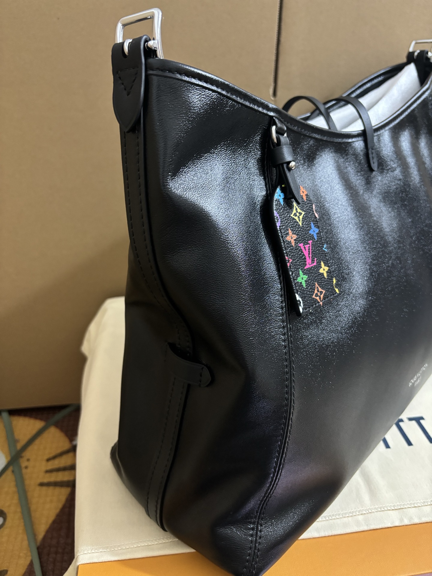 Louis Vuitton Murakami CarryAll Dark Medium Handbag