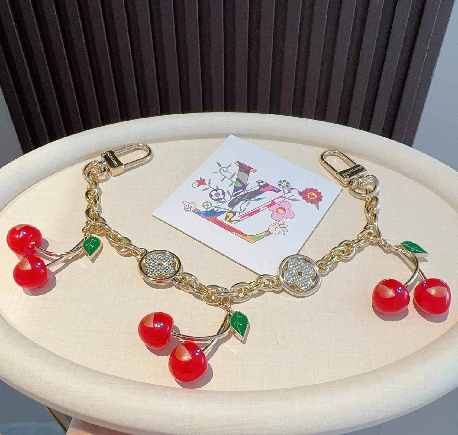 Louis Vuitton   Cherry Keychain