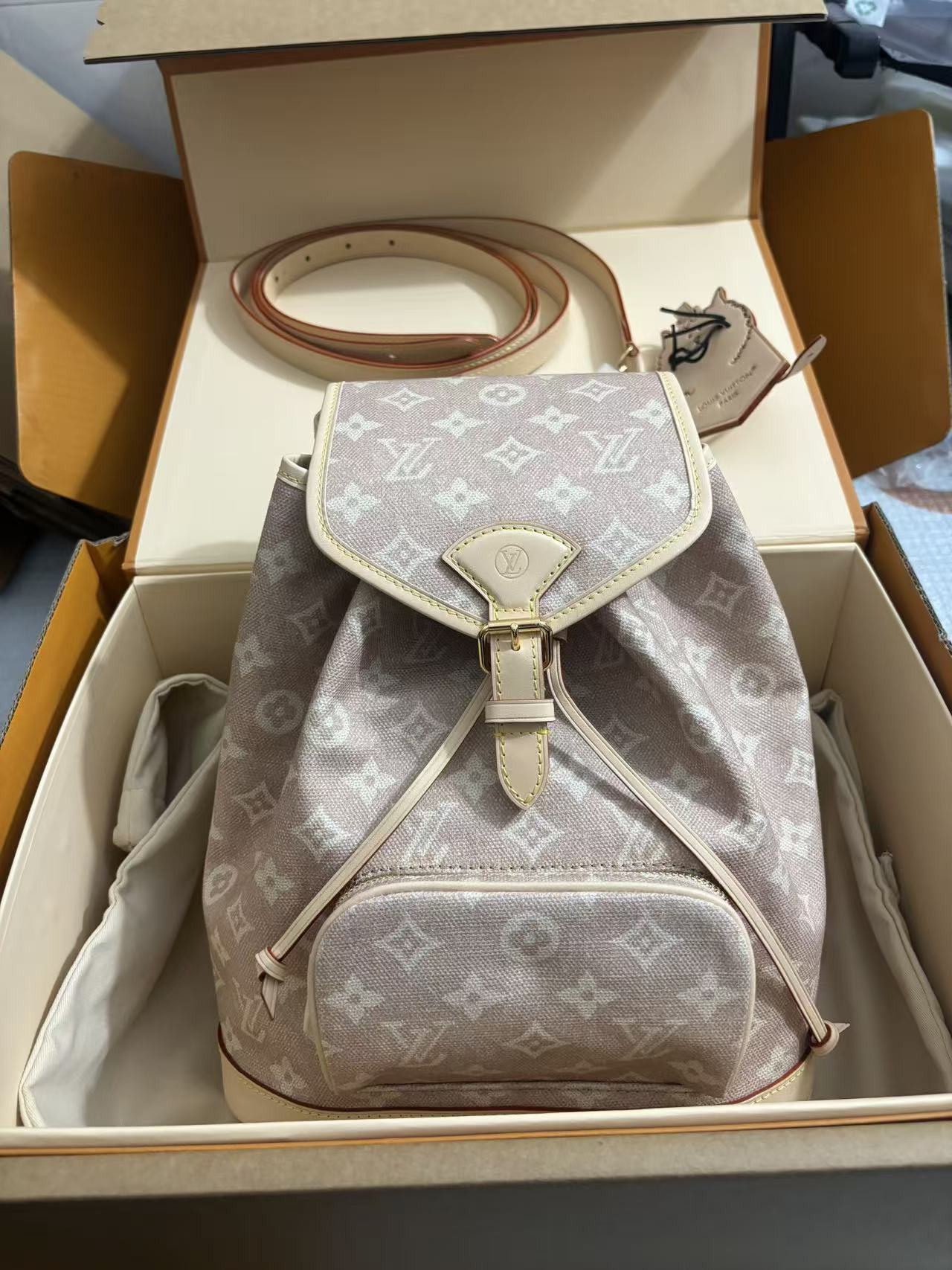 Louis Vuitton New coated MONTSOURIS small backpack