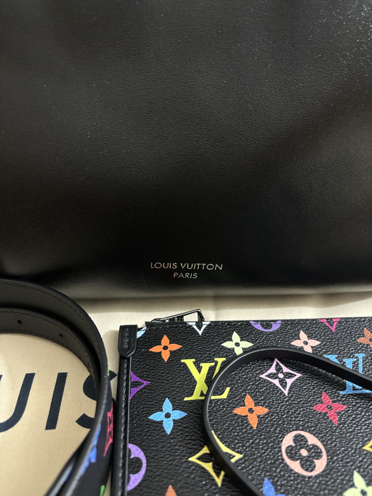 Louis Vuitton Murakami CarryAll Dark Medium Handbag