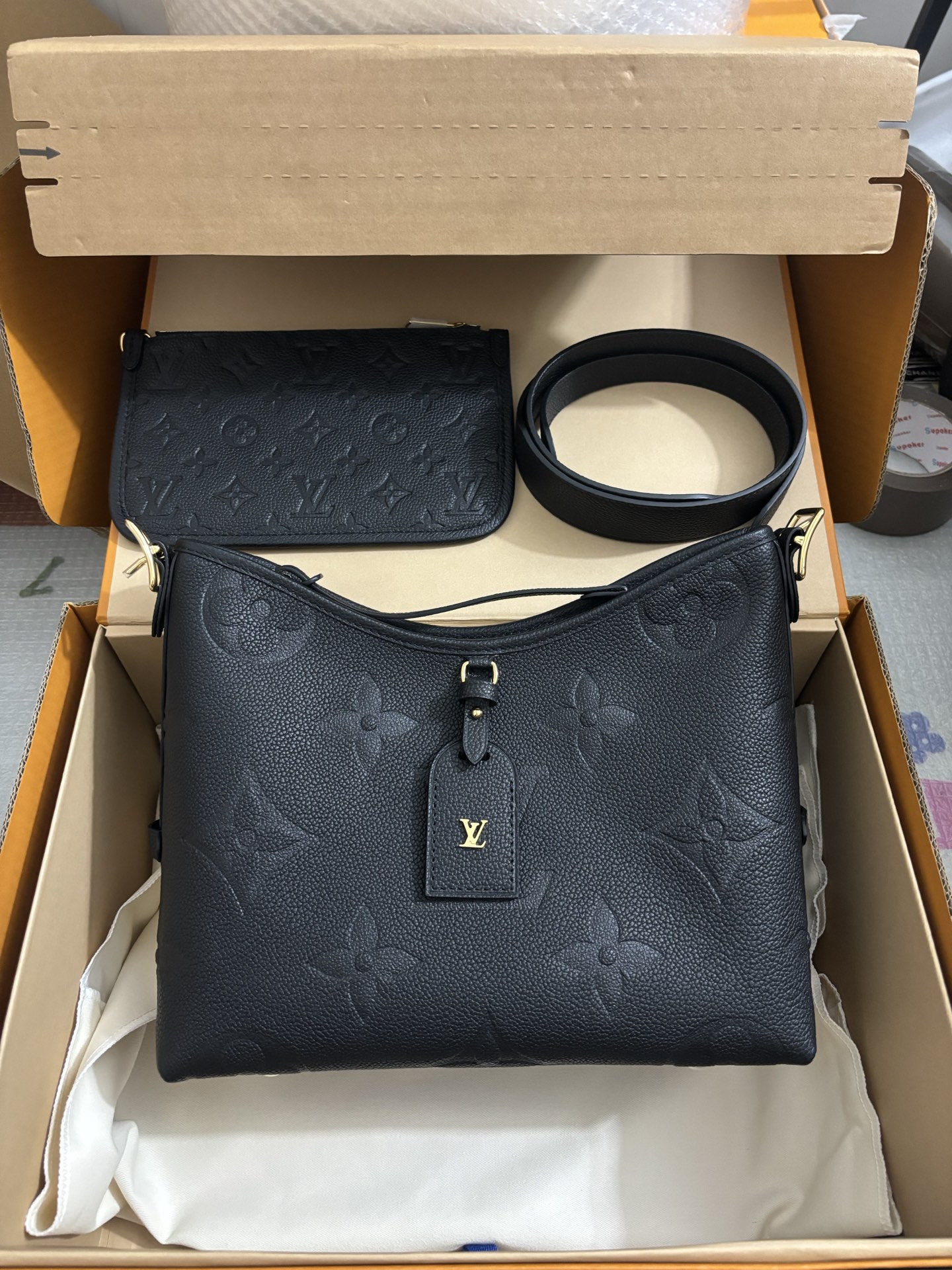 Louis Vuitton Full leather CarryAll Small size