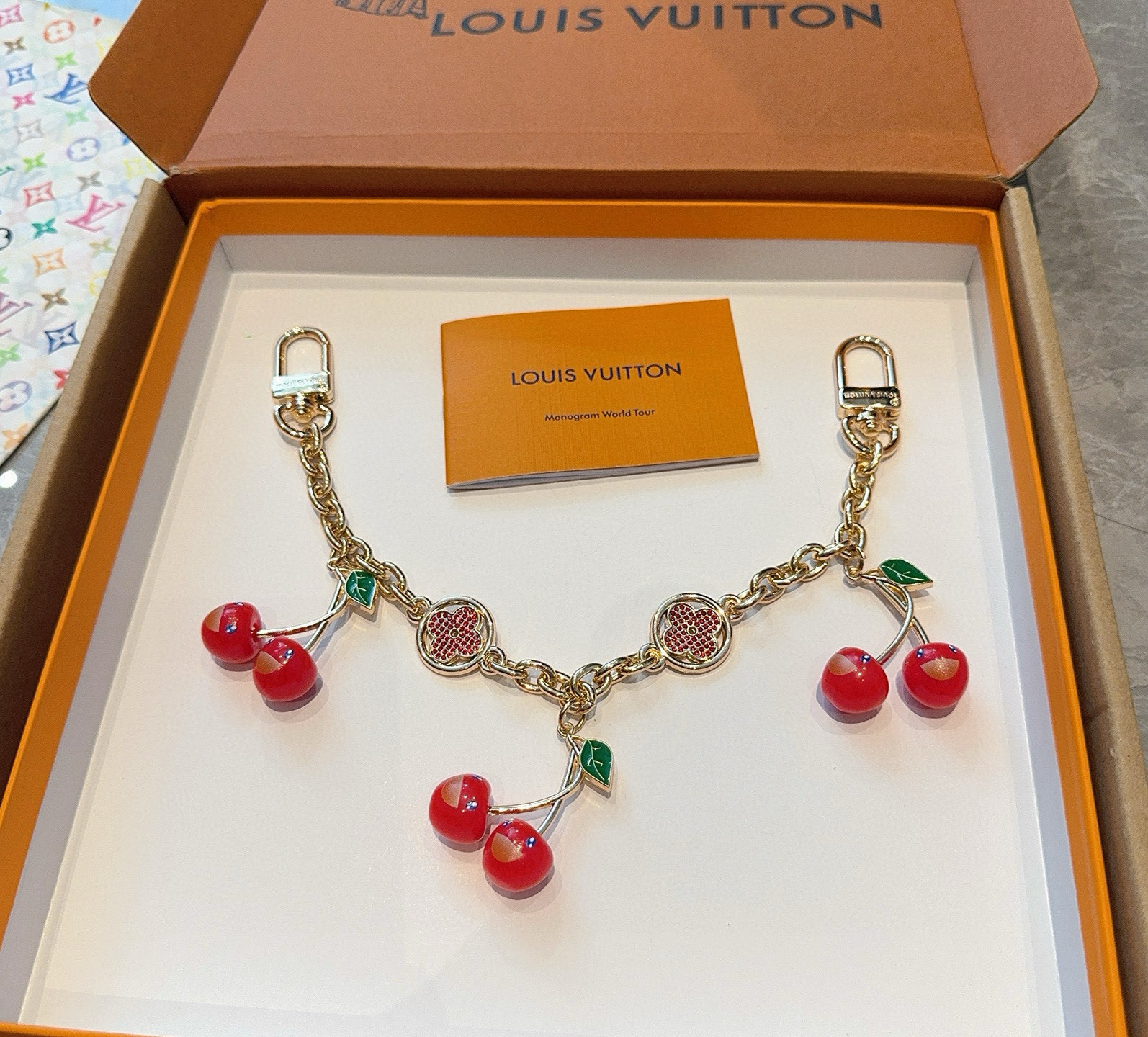 Louis Vuitton   Cherry Keychain