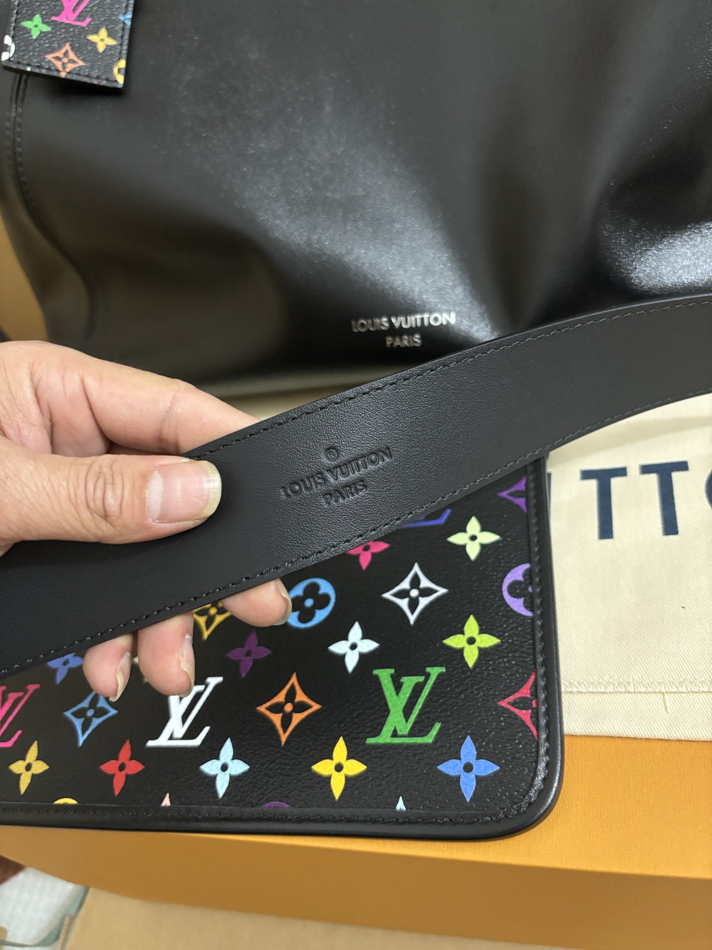 Louis Vuitton Murakami CarryAll Dark Medium Handbag