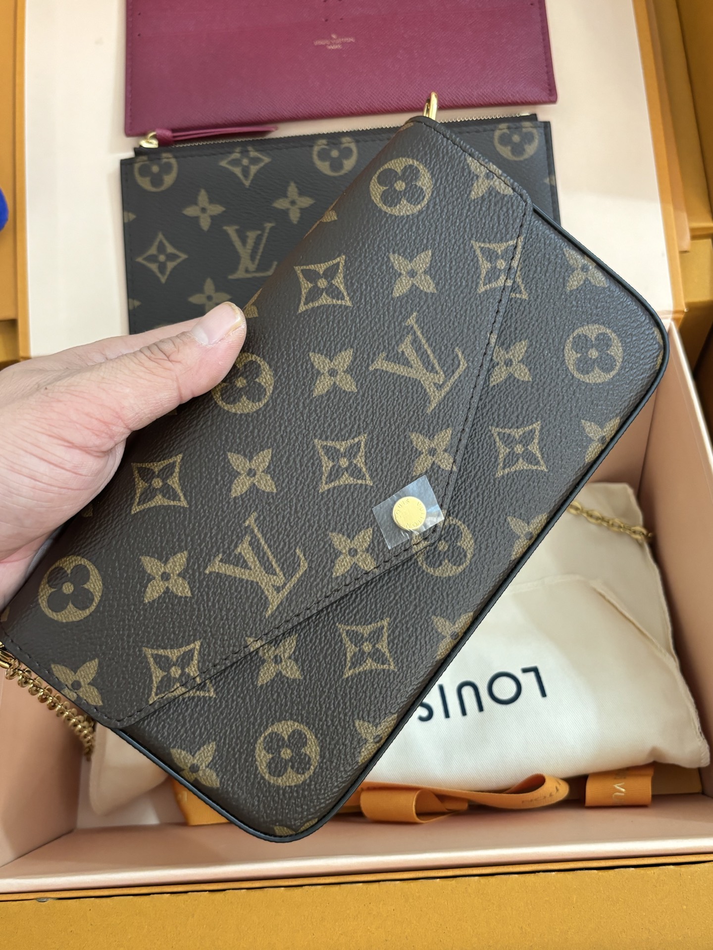 Louis Vuitton POCHETTE FÉLICIE Chain Bag