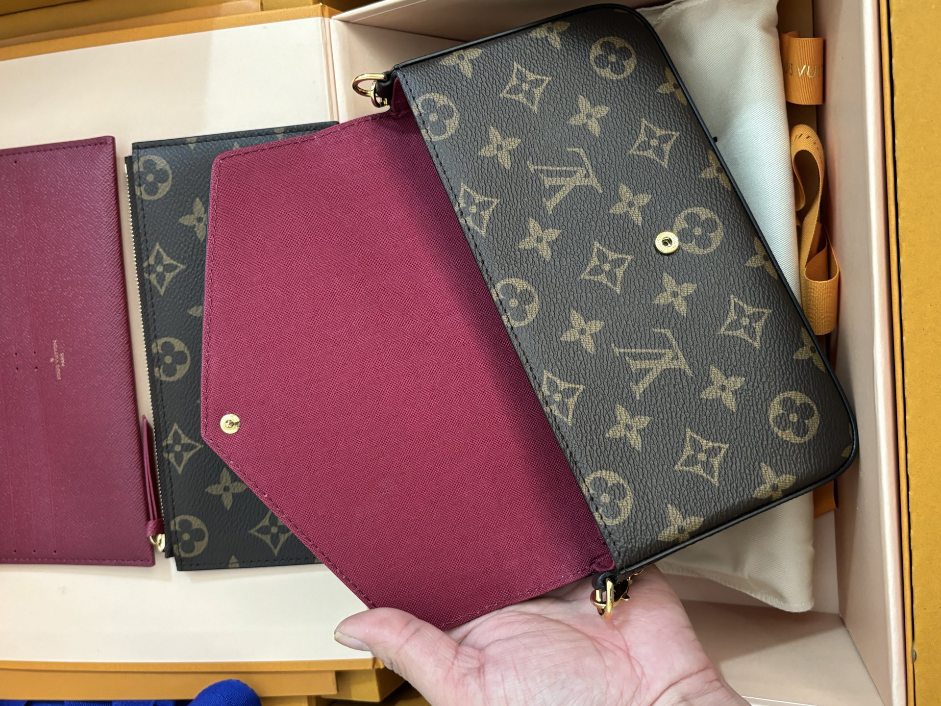 Louis Vuitton POCHETTE FÉLICIE Chain Bag