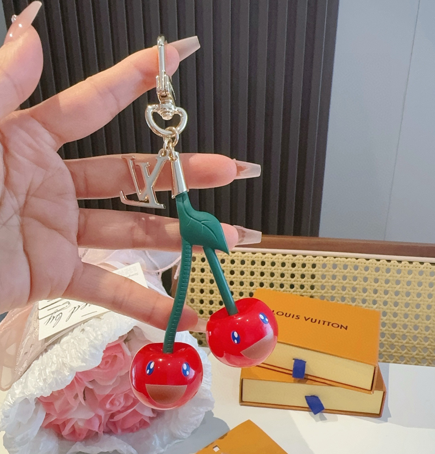 Louis Vuitton   Cherry Keychain