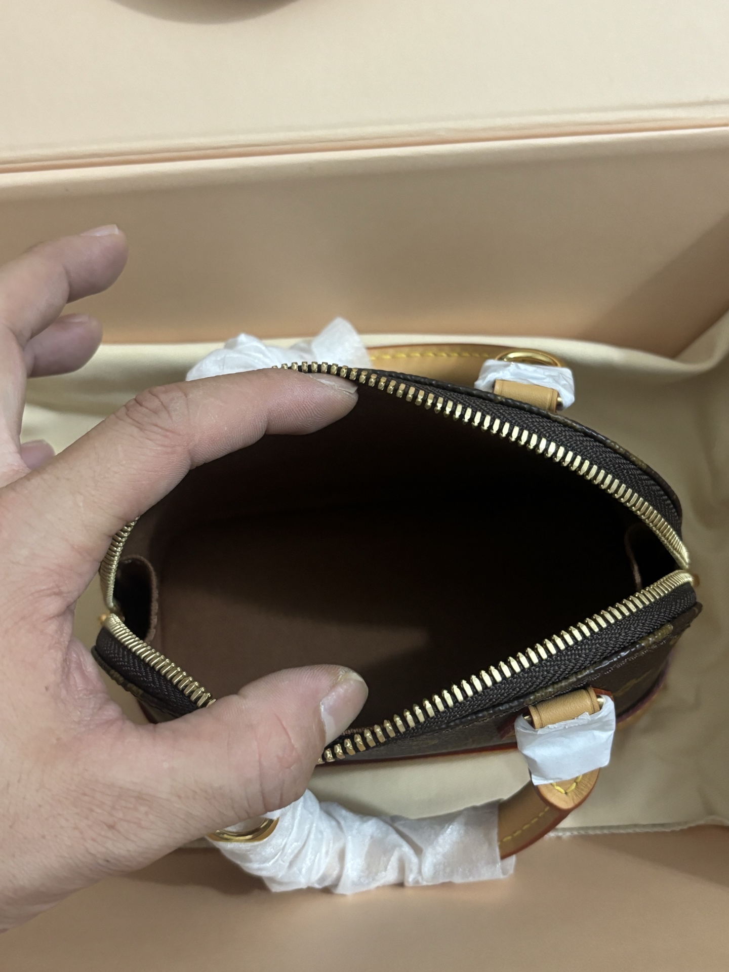 Louis Vuitton NANO ALMA Handbag