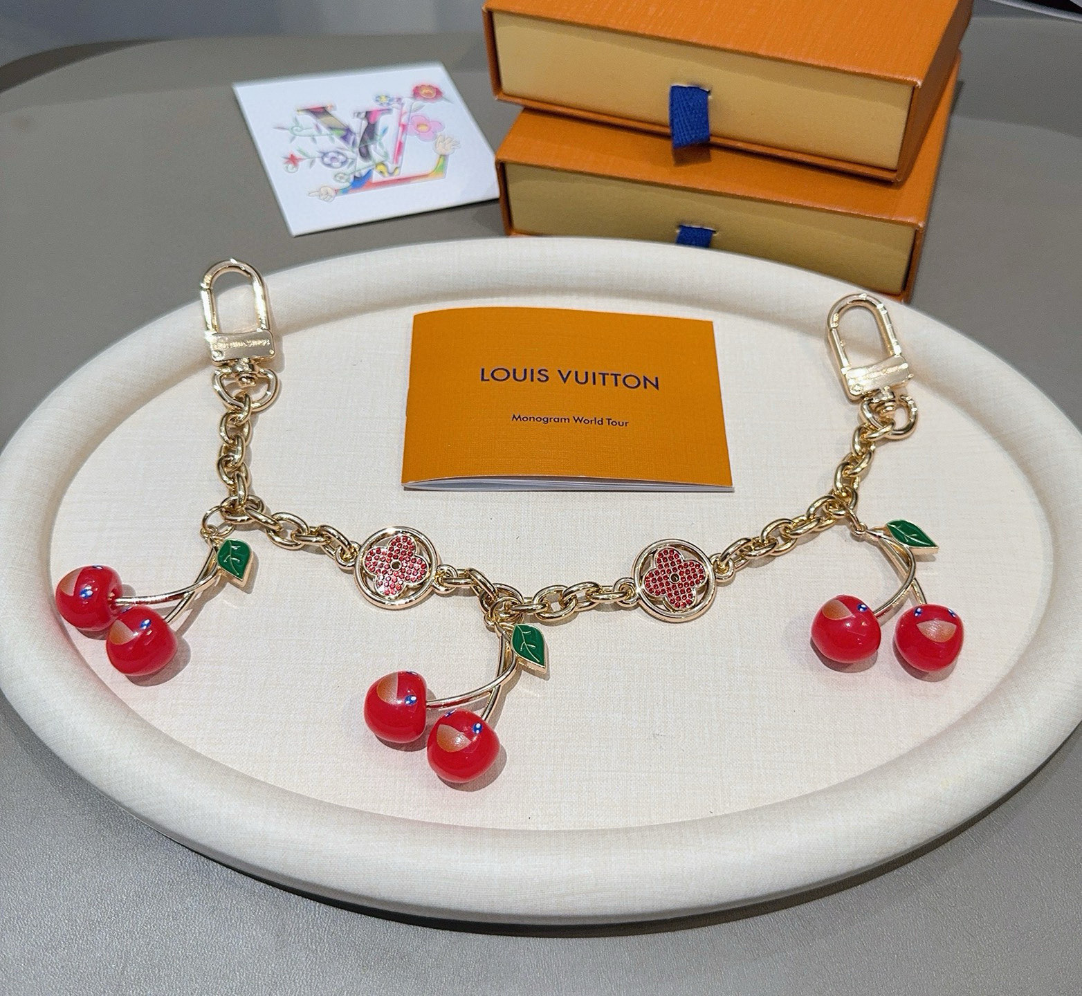 Louis Vuitton   Cherry Keychain