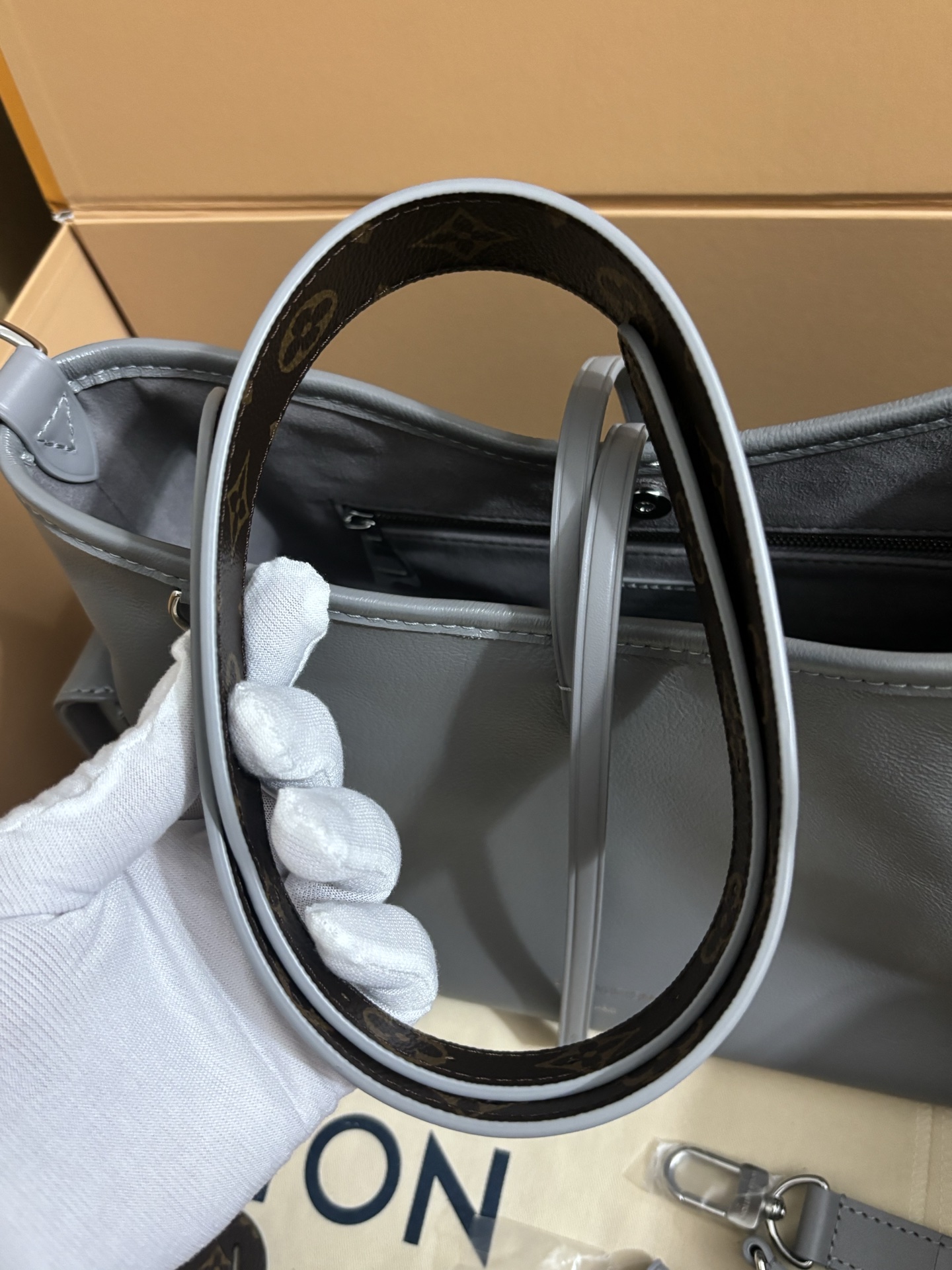 Louis Vuitton CarryAll Cargo Lambskin Small Handbag