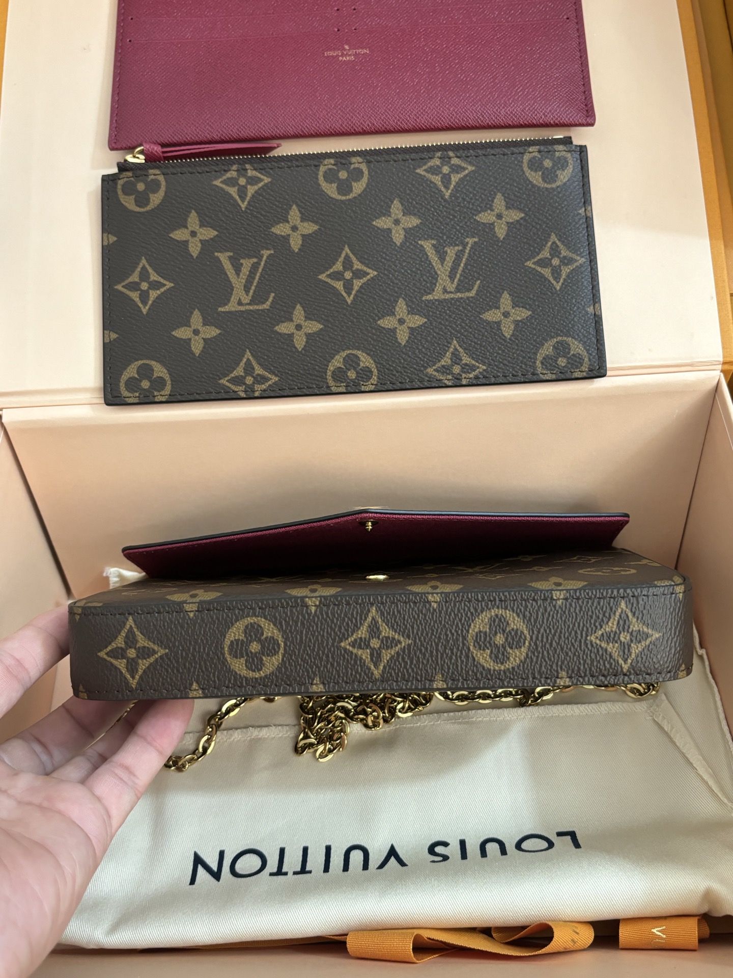 Louis Vuitton POCHETTE FÉLICIE Chain Bag