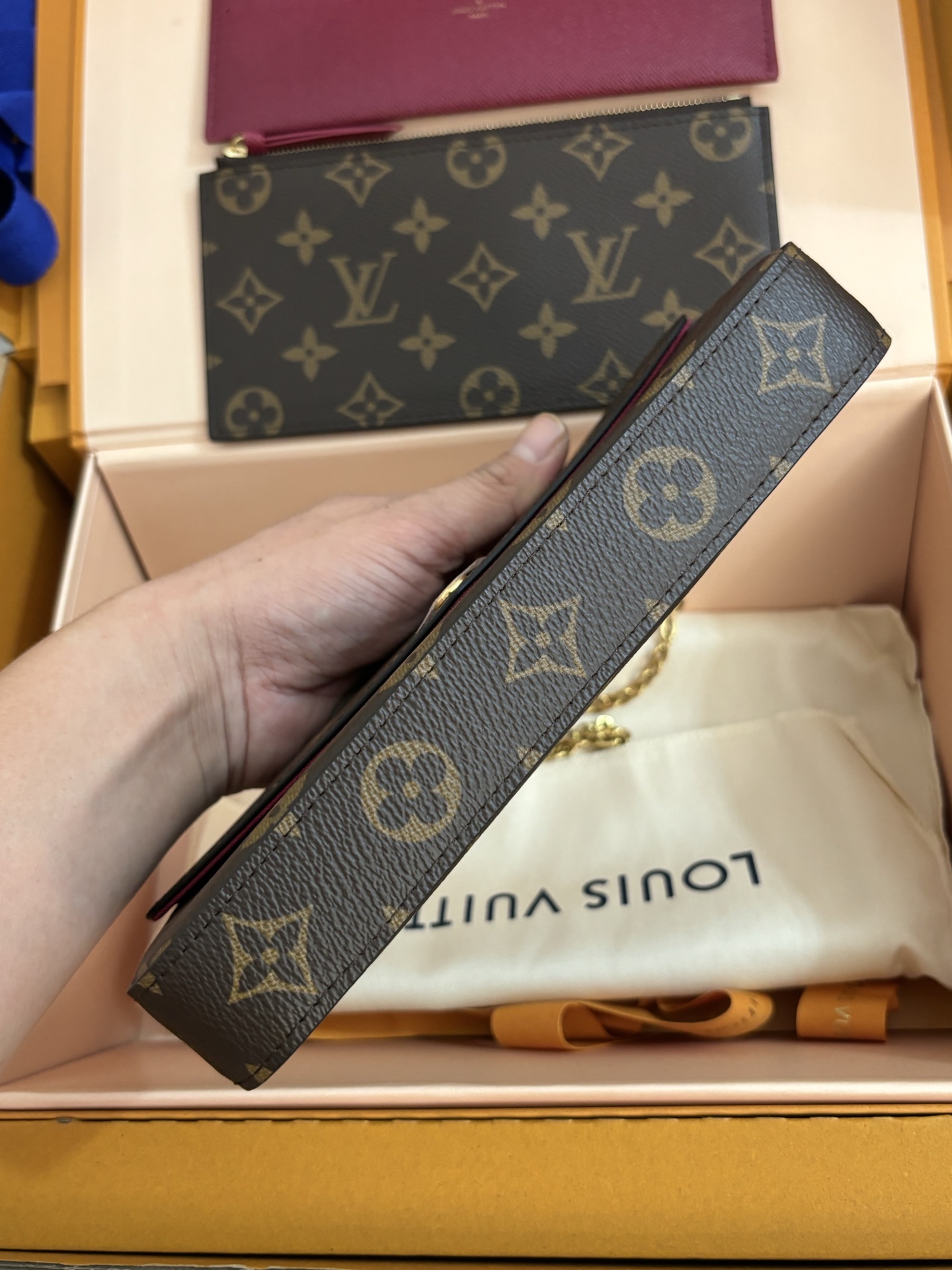 Louis Vuitton POCHETTE FÉLICIE Chain Bag