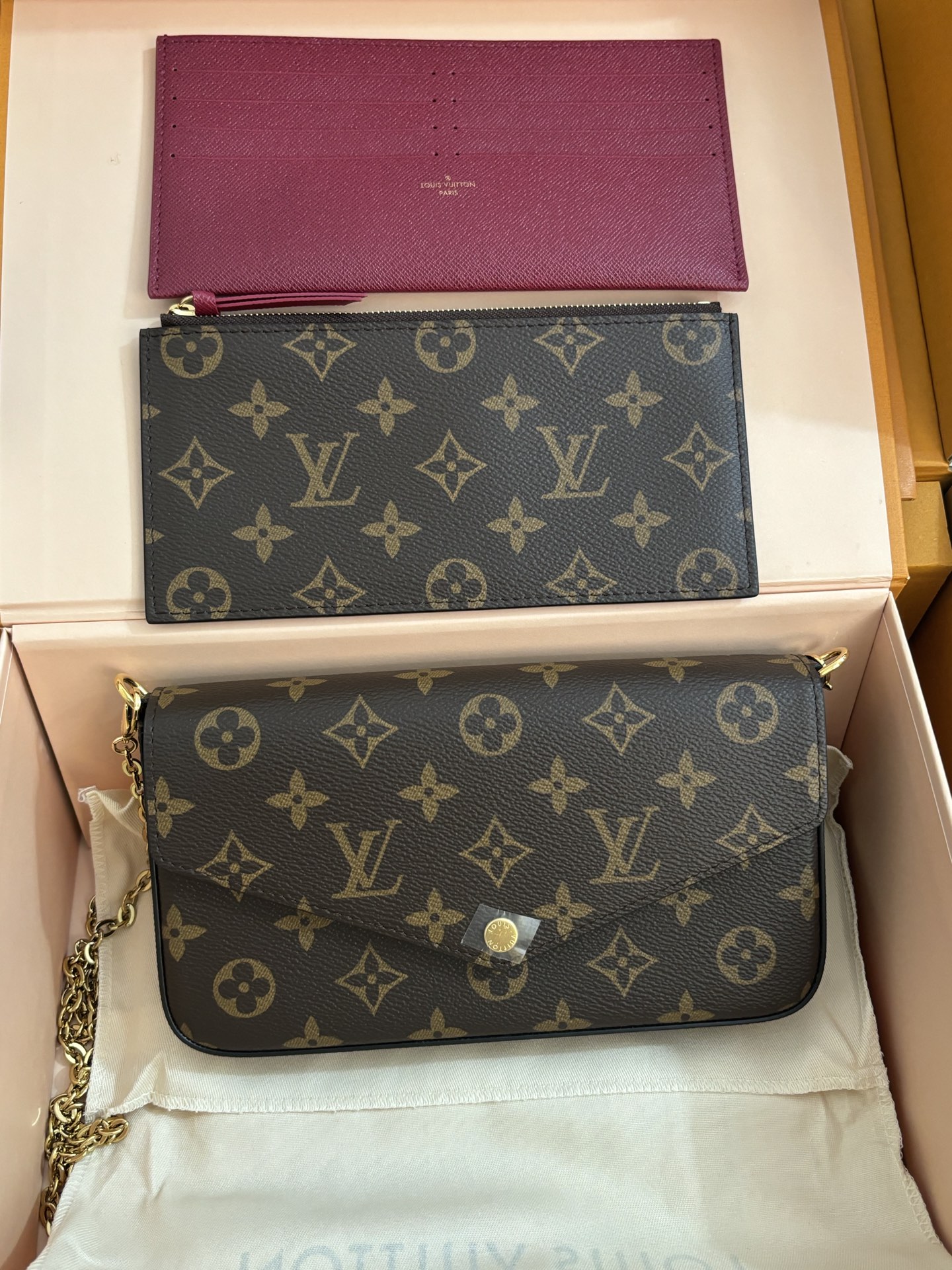 Louis Vuitton POCHETTE FÉLICIE Chain Bag