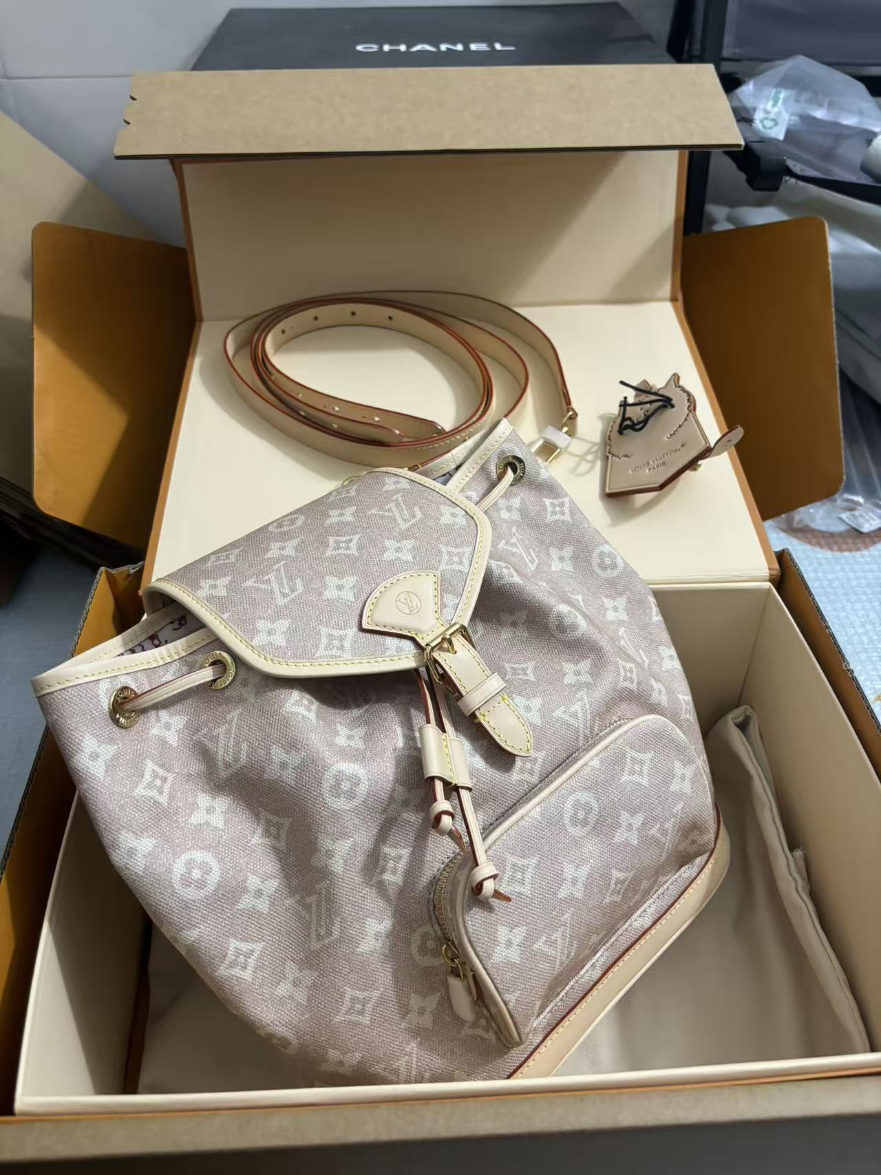 Louis Vuitton New coated MONTSOURIS small backpack