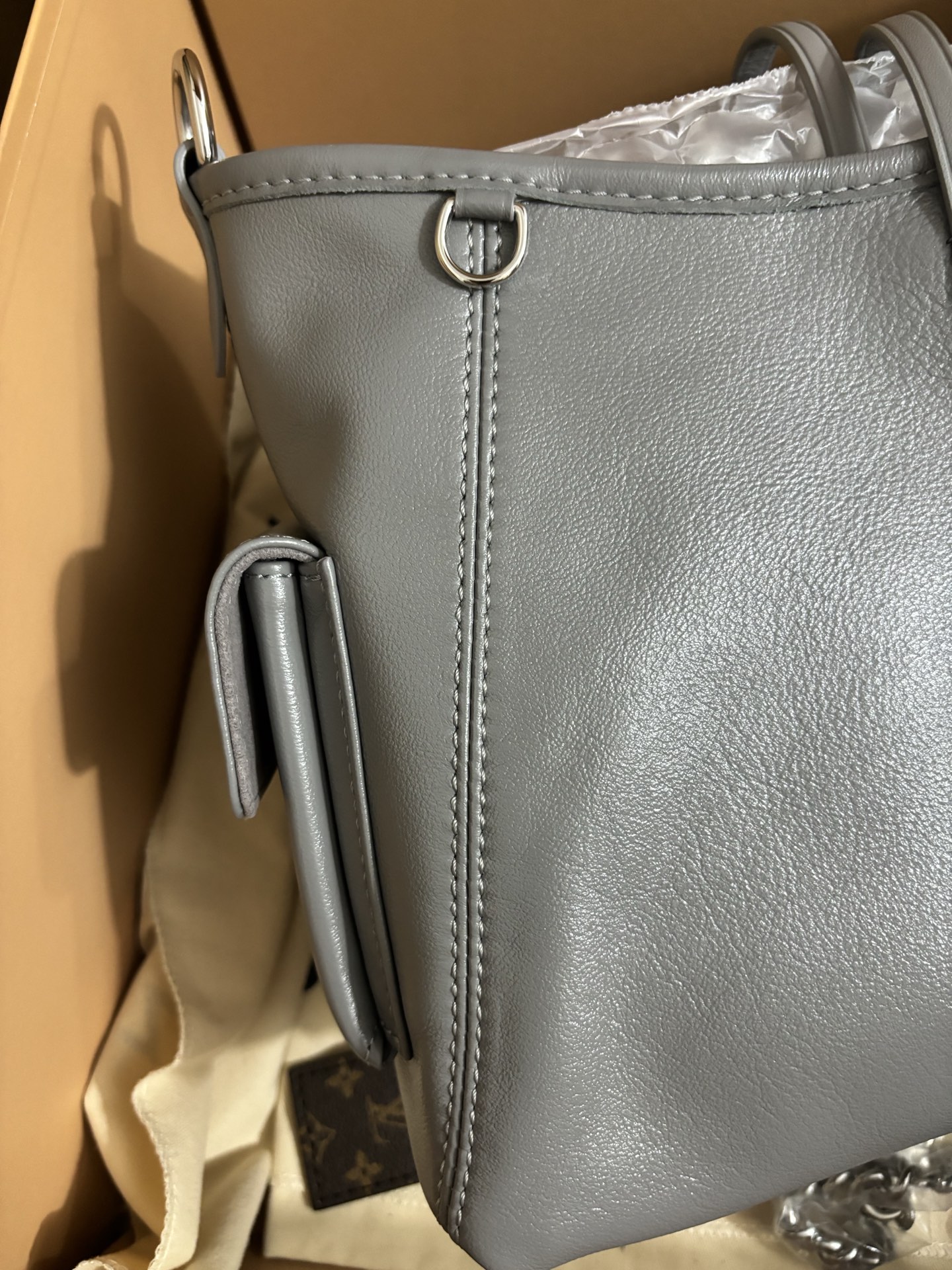 Louis Vuitton CarryAll Cargo Lambskin Small Handbag