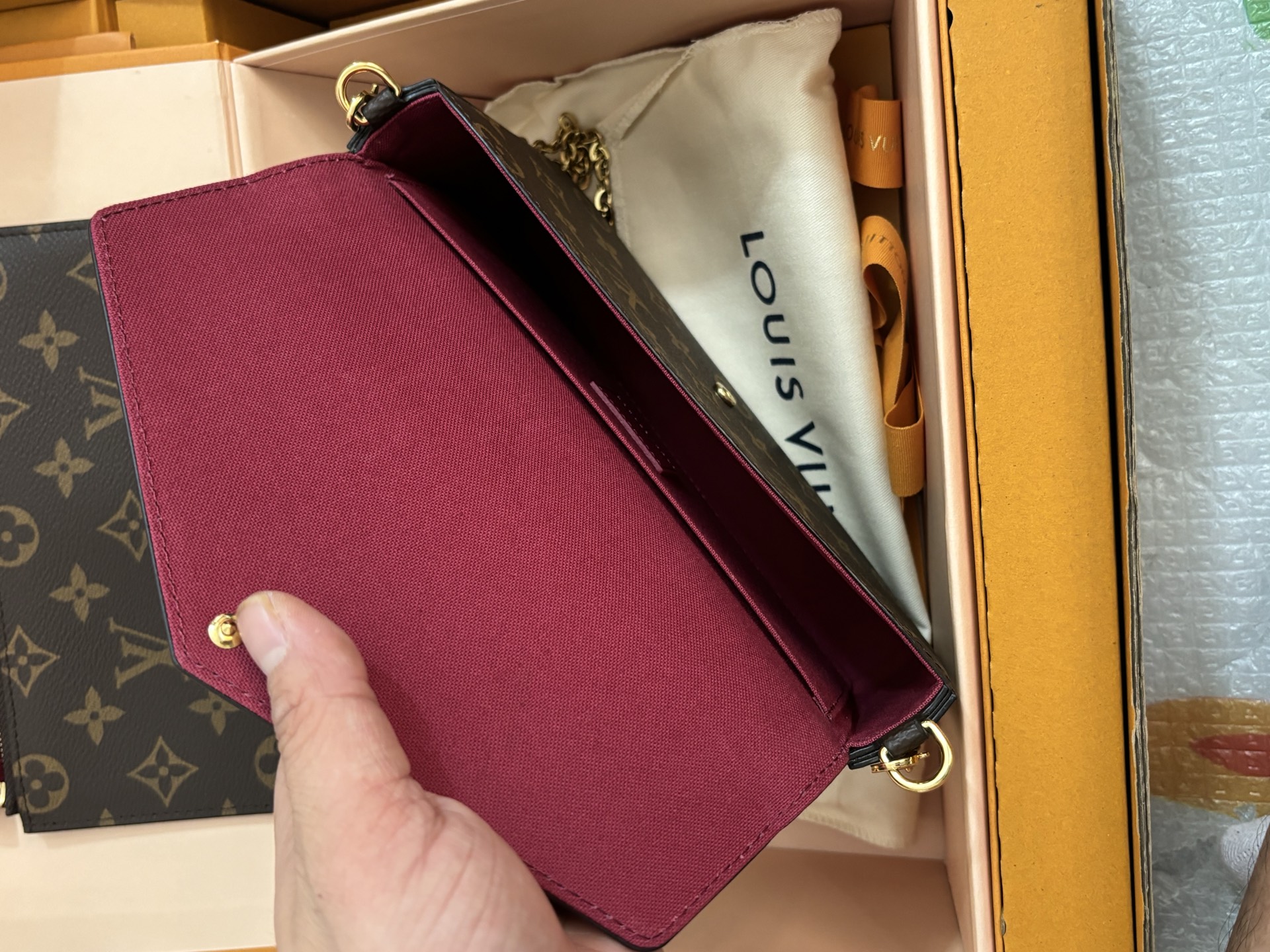 Louis Vuitton POCHETTE FÉLICIE Chain Bag