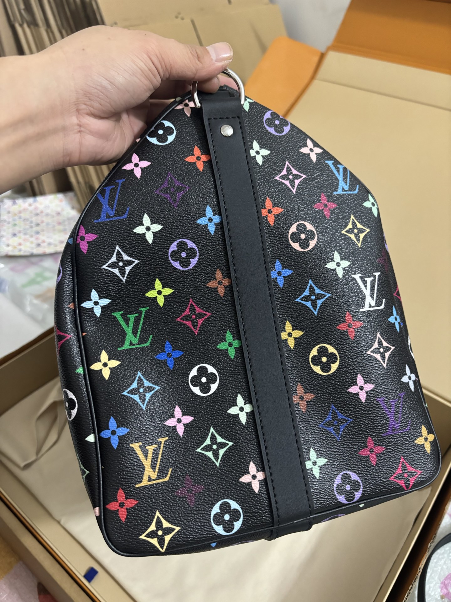 LV x TM KEEPALL BANDOULIÈRE 50 Travel Bag