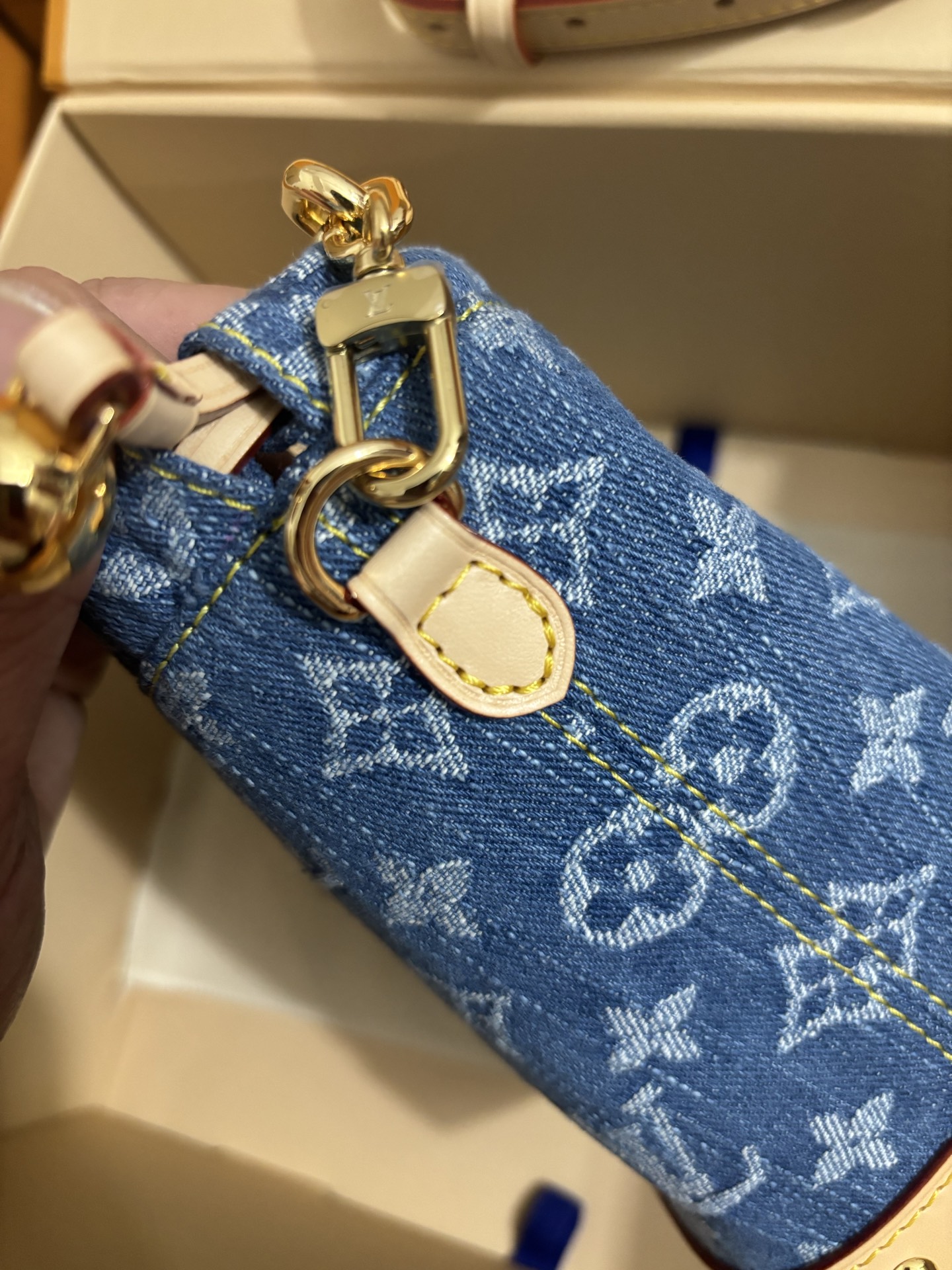 Louis Vuitton Nano Noé Denim Bucket Bag