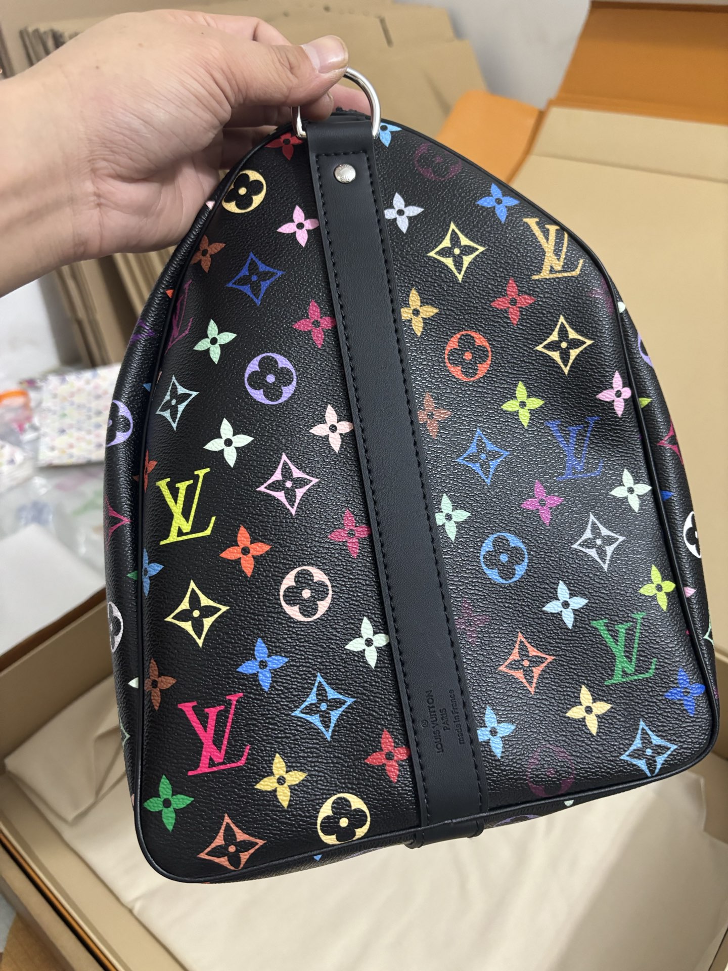LV x TM KEEPALL BANDOULIÈRE 50 Travel Bag
