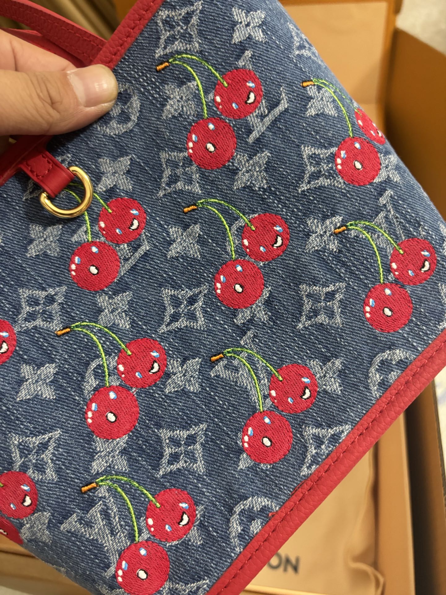 LV x TM NEVERFULL INSIDE OUT BB handbag