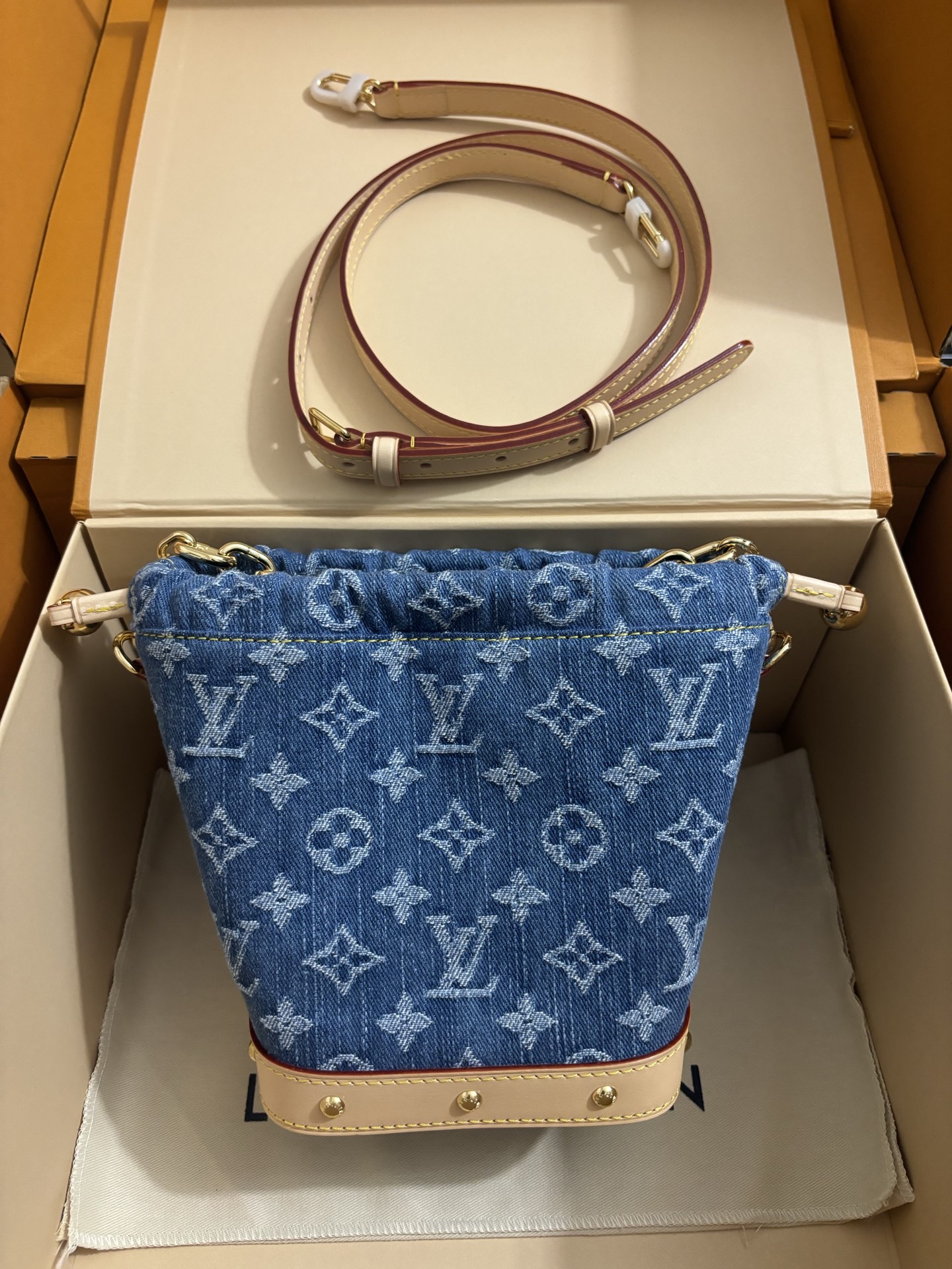 Louis Vuitton Nano Noé Denim Bucket Bag