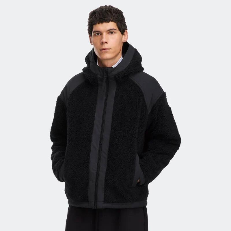 Reversible Goose Down/Lambswool Hoodie