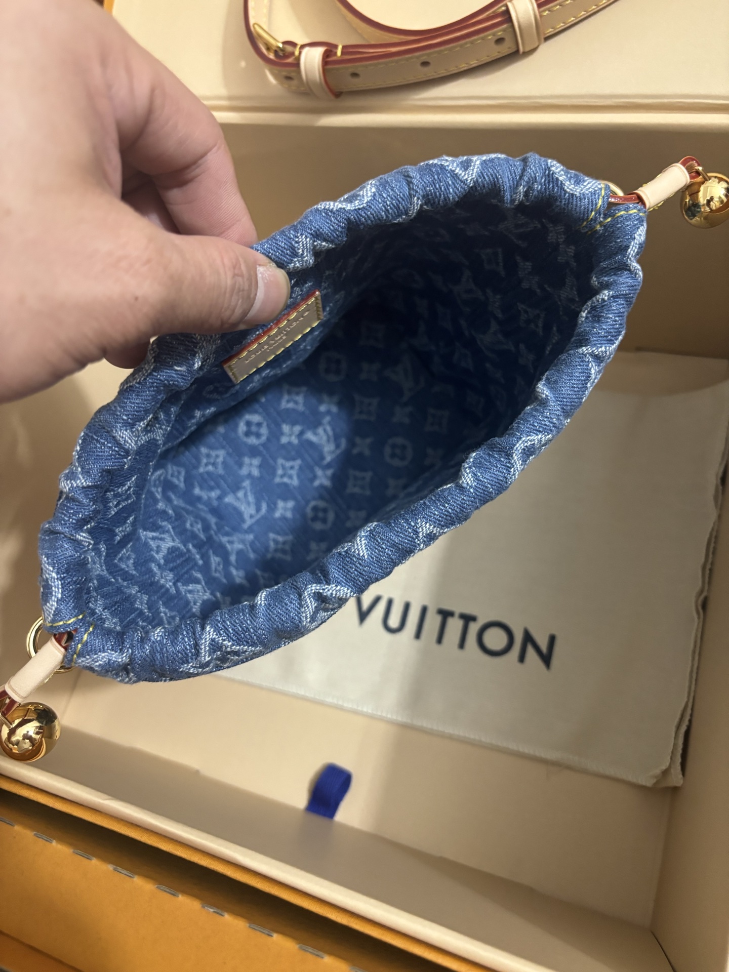 Louis Vuitton Nano Noé Denim Bucket Bag