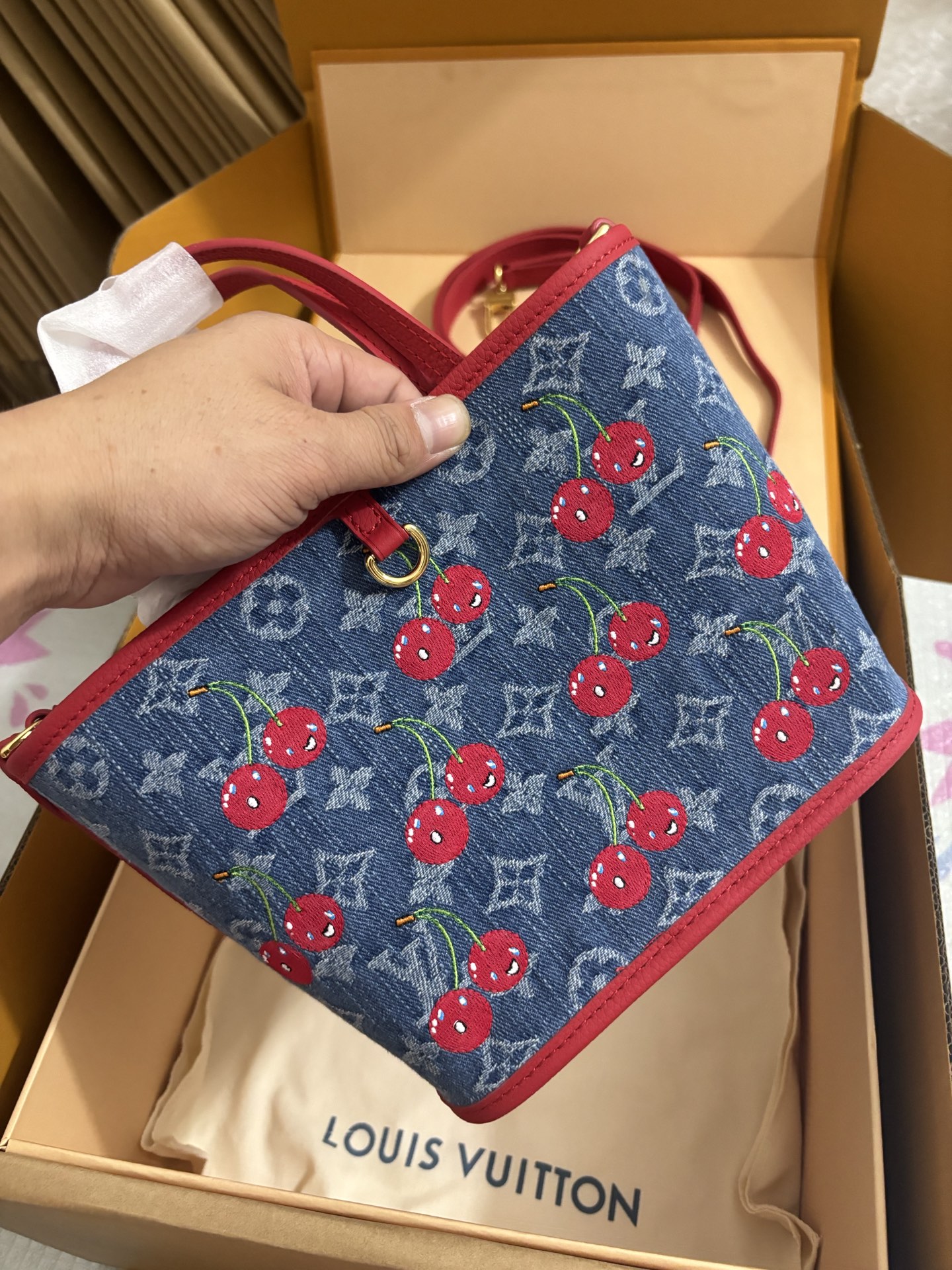 LV x TM NEVERFULL INSIDE OUT BB handbag