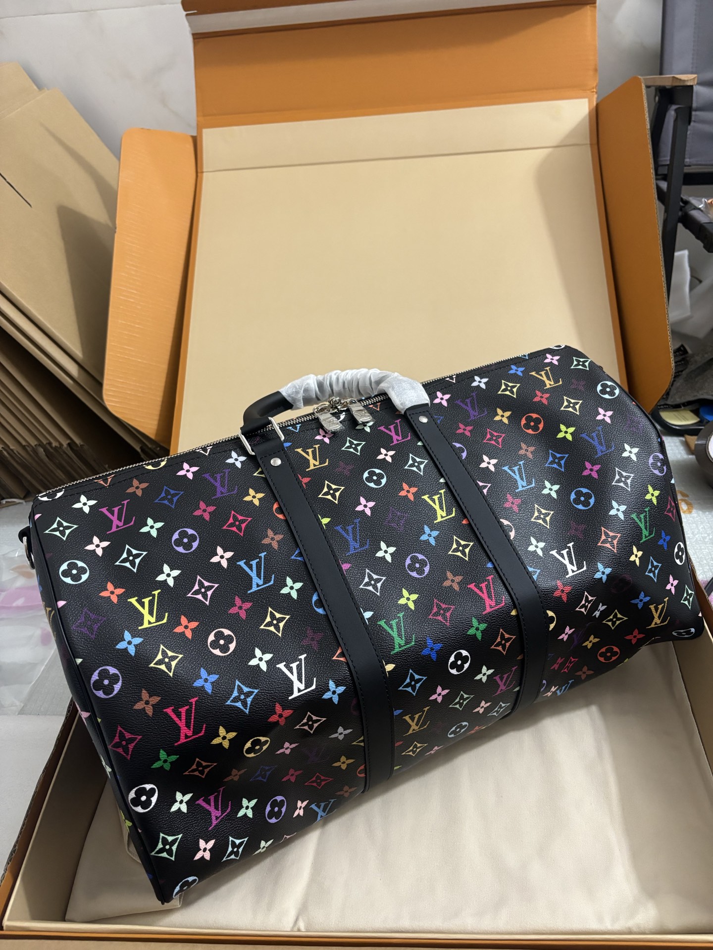 LV x TM KEEPALL BANDOULIÈRE 50 Travel Bag