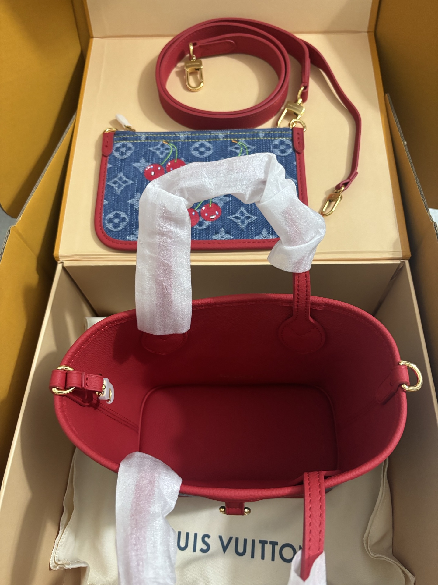 LV x TM NEVERFULL INSIDE OUT BB handbag