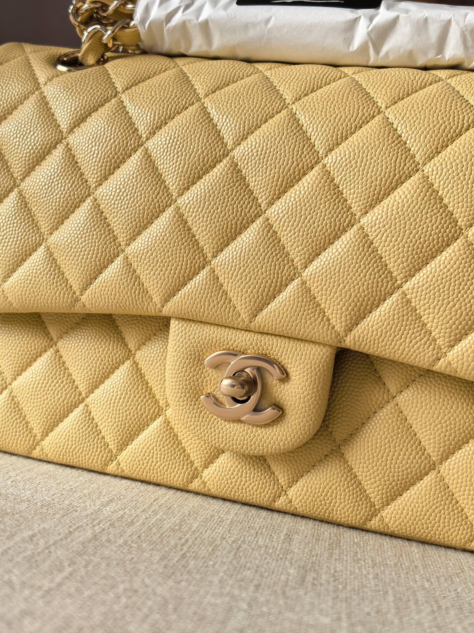Chanel Light yellow CF 25.5