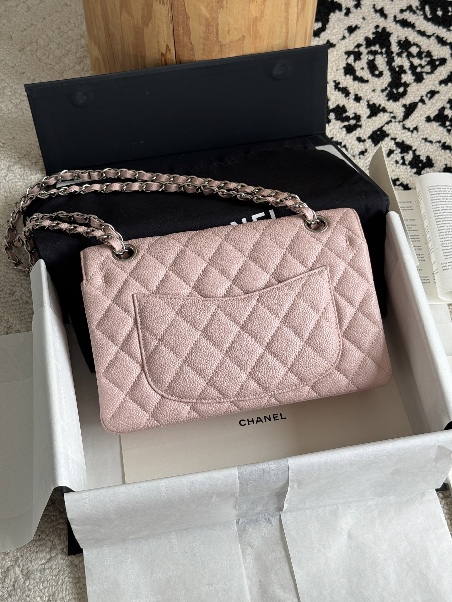 CHANEL CF series Classic ball with lychee grain