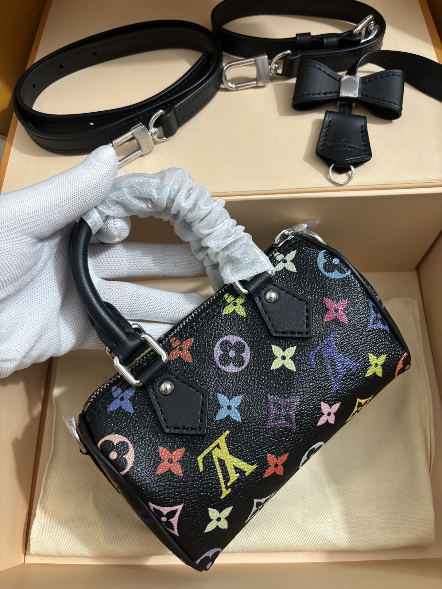 Louis Vuitton Nano Speedy Handbag