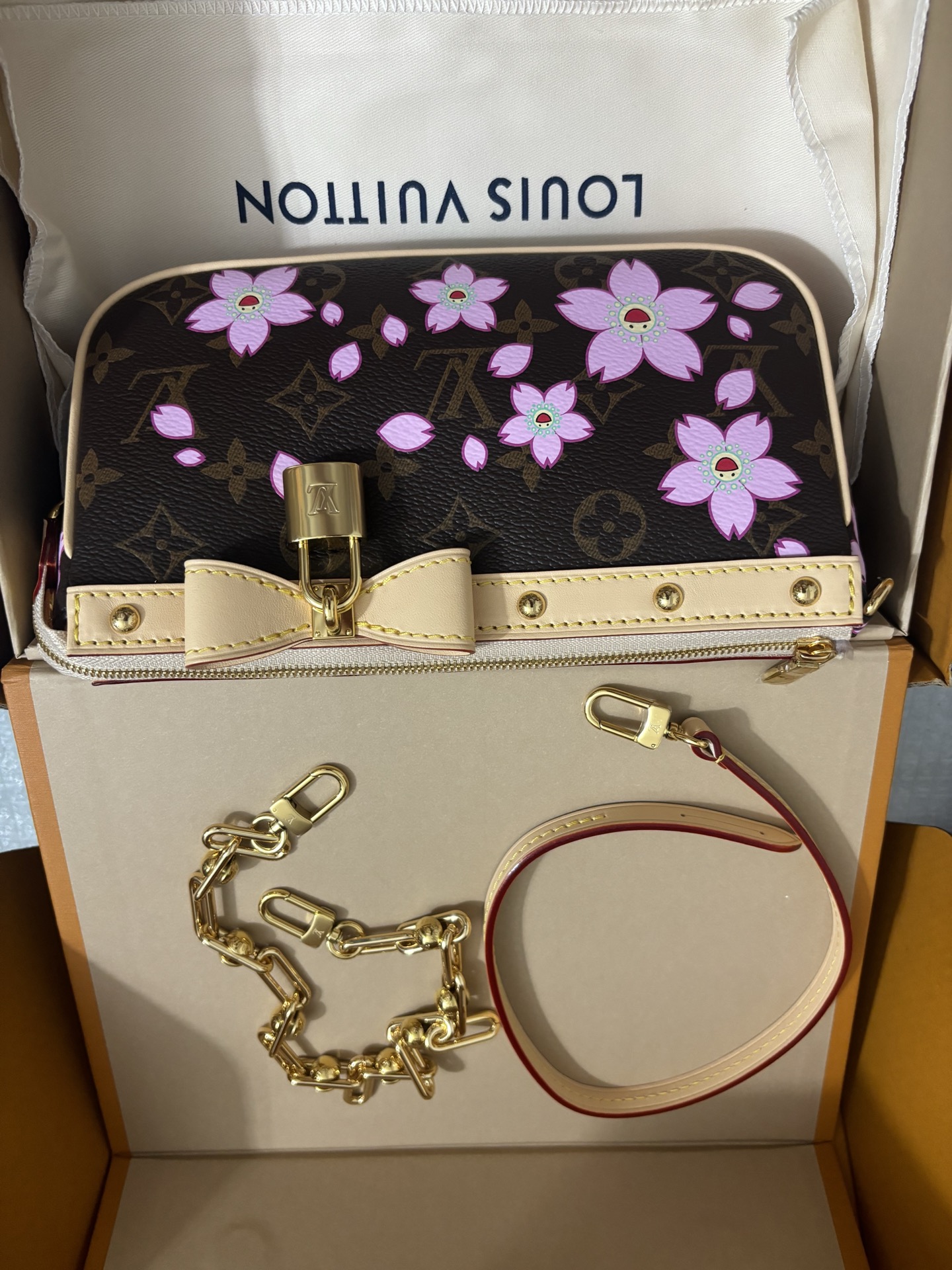 Louis Vuitton Cherry Blossom Mahjong Bag