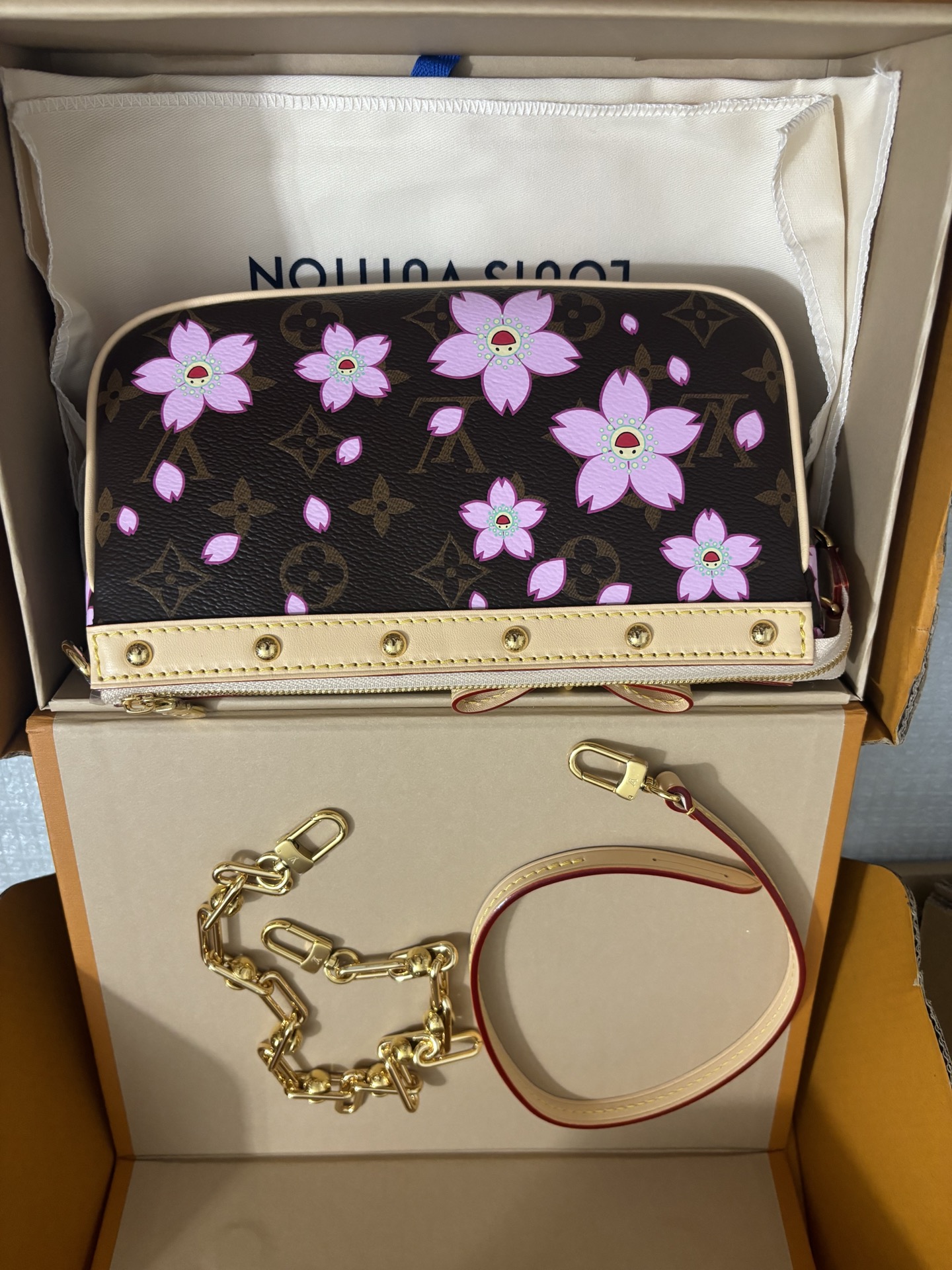 Louis Vuitton Cherry Blossom Mahjong Bag