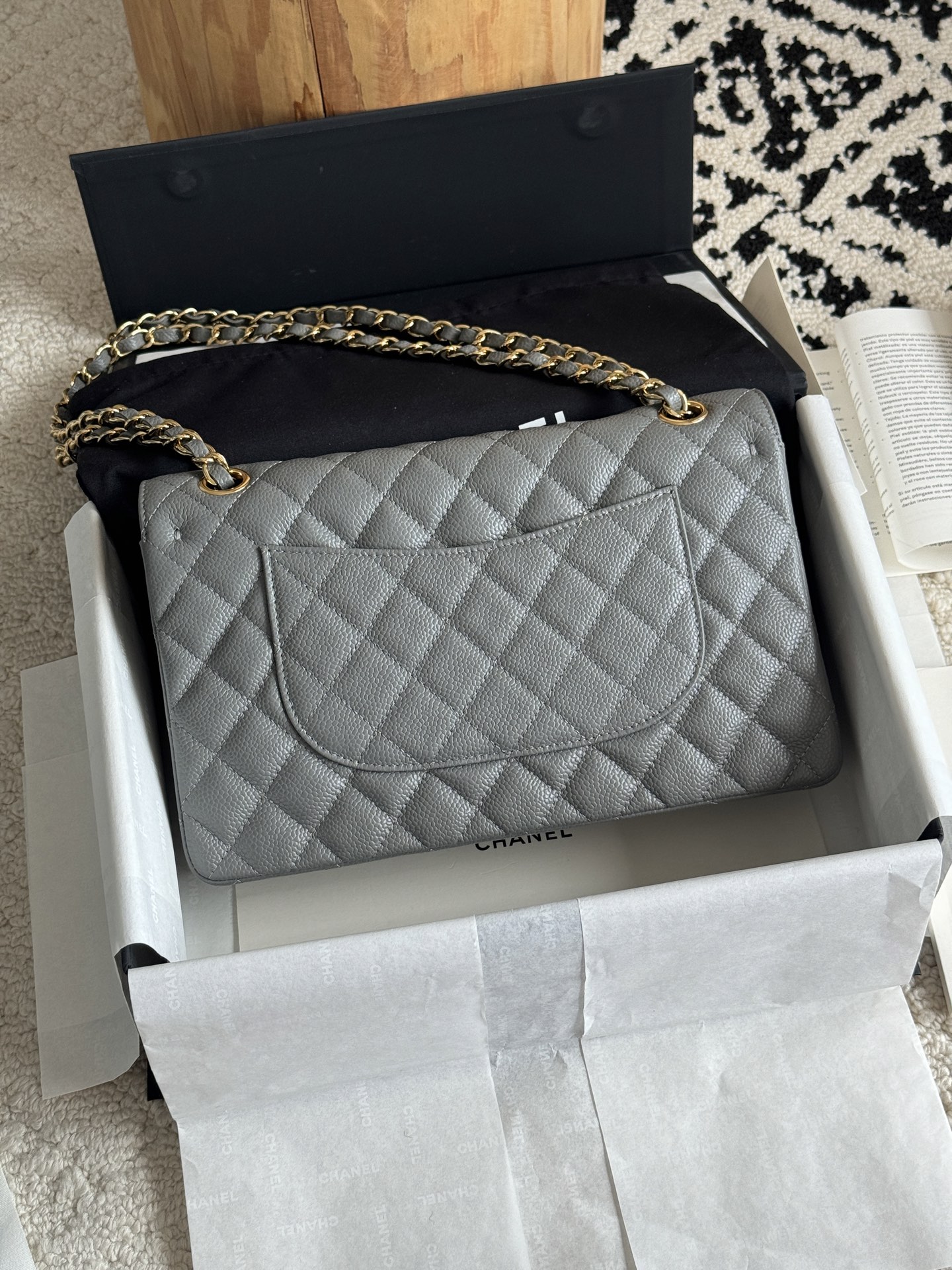 CHANEL CF series Classic ball with lychee grain