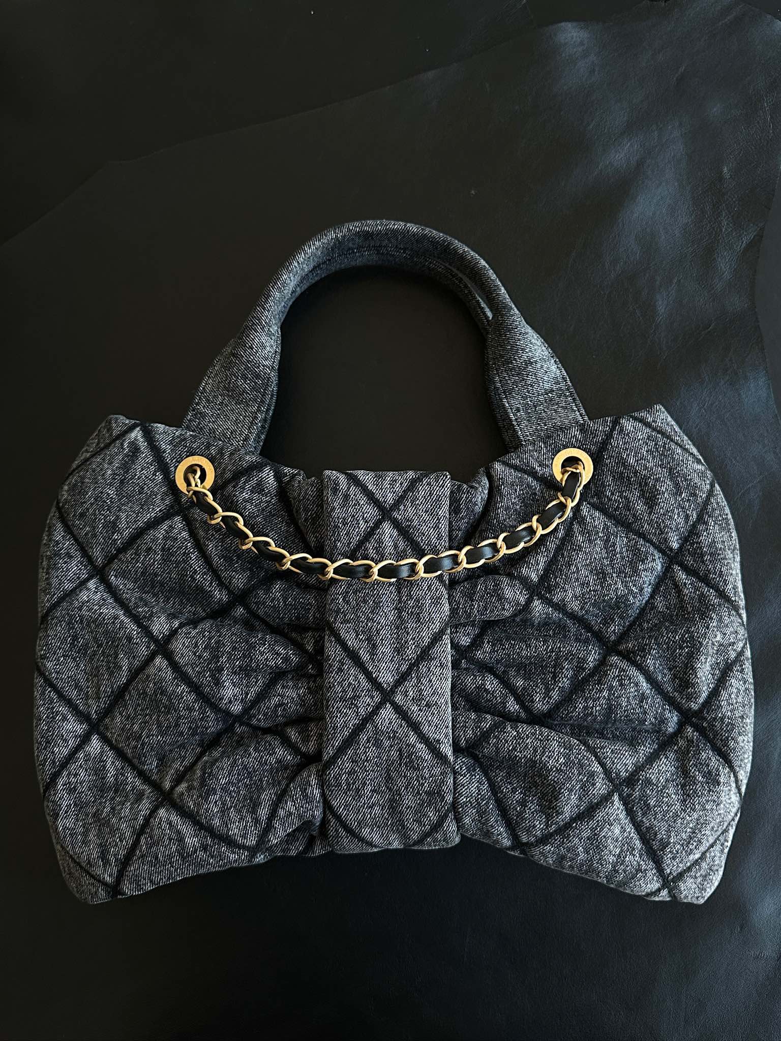 Chanel 25K Bowknot denim handbag