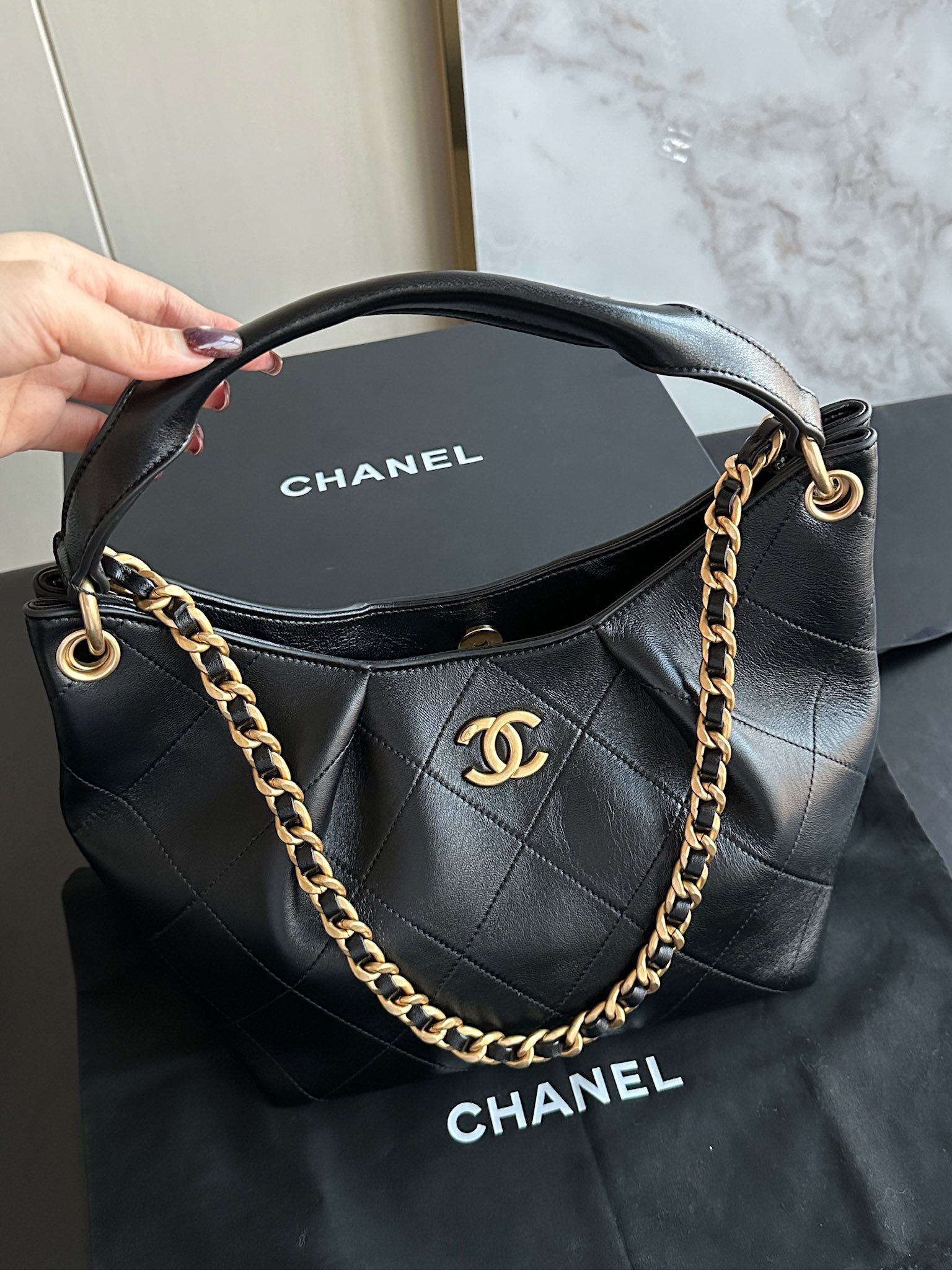 Chanel 26C boho Hobo