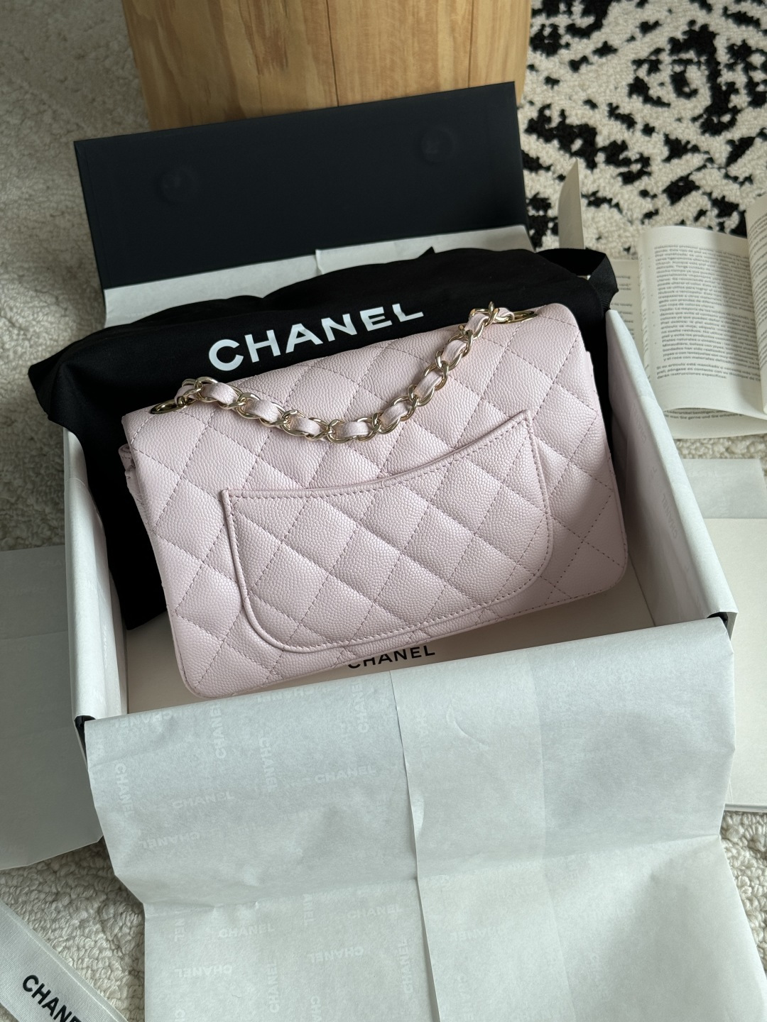 CHANEL CF series Caviar small pebble grain