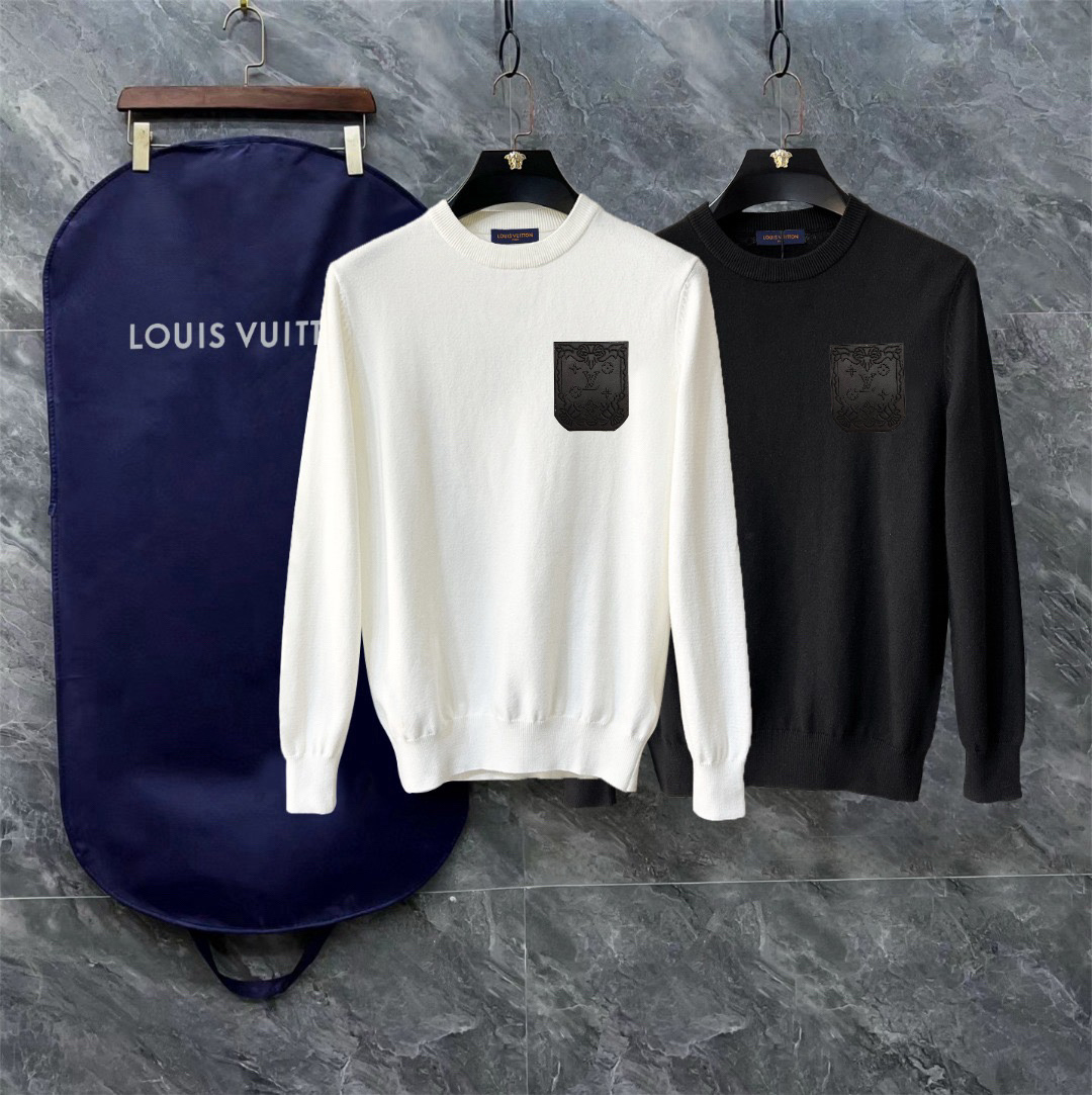 Louis Vuitton Exquisite Logo Crew Neck Sweater
