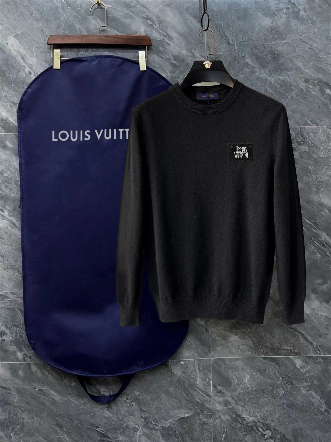 Louis Vuitton Exquisite Logo Crew Neck Sweater
