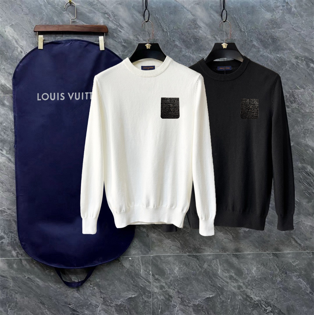 Louis Vuitton Exquisite Logo Crew Neck Sweater