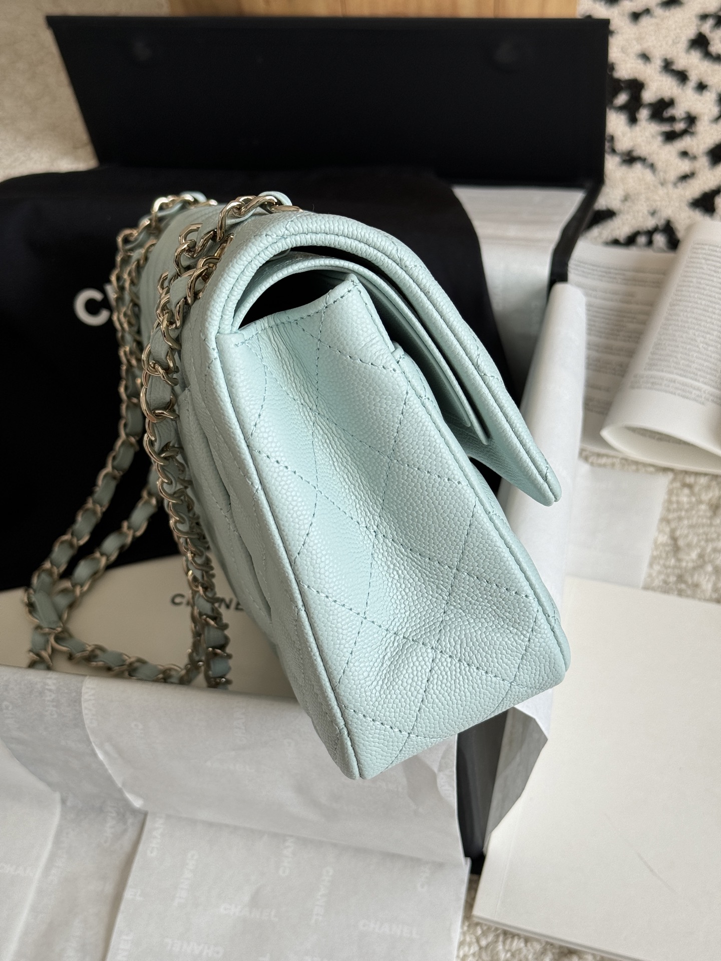 CHANEL CF series Caviar small pebble grain